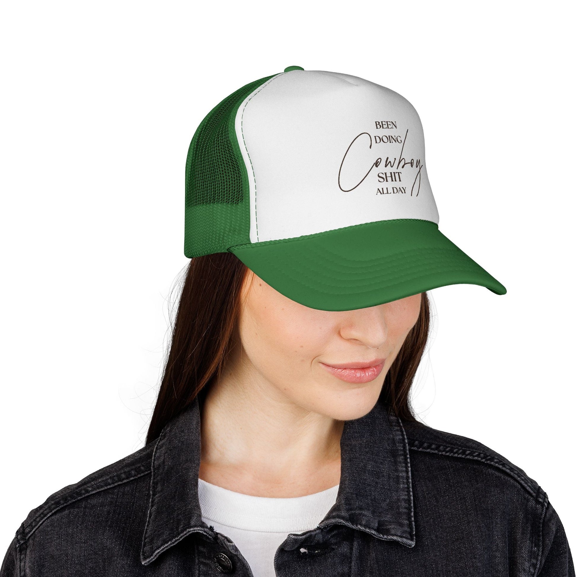 "Been Doing Cowboy Shit All Day" Trucker Hat - Just Us Flynn’s