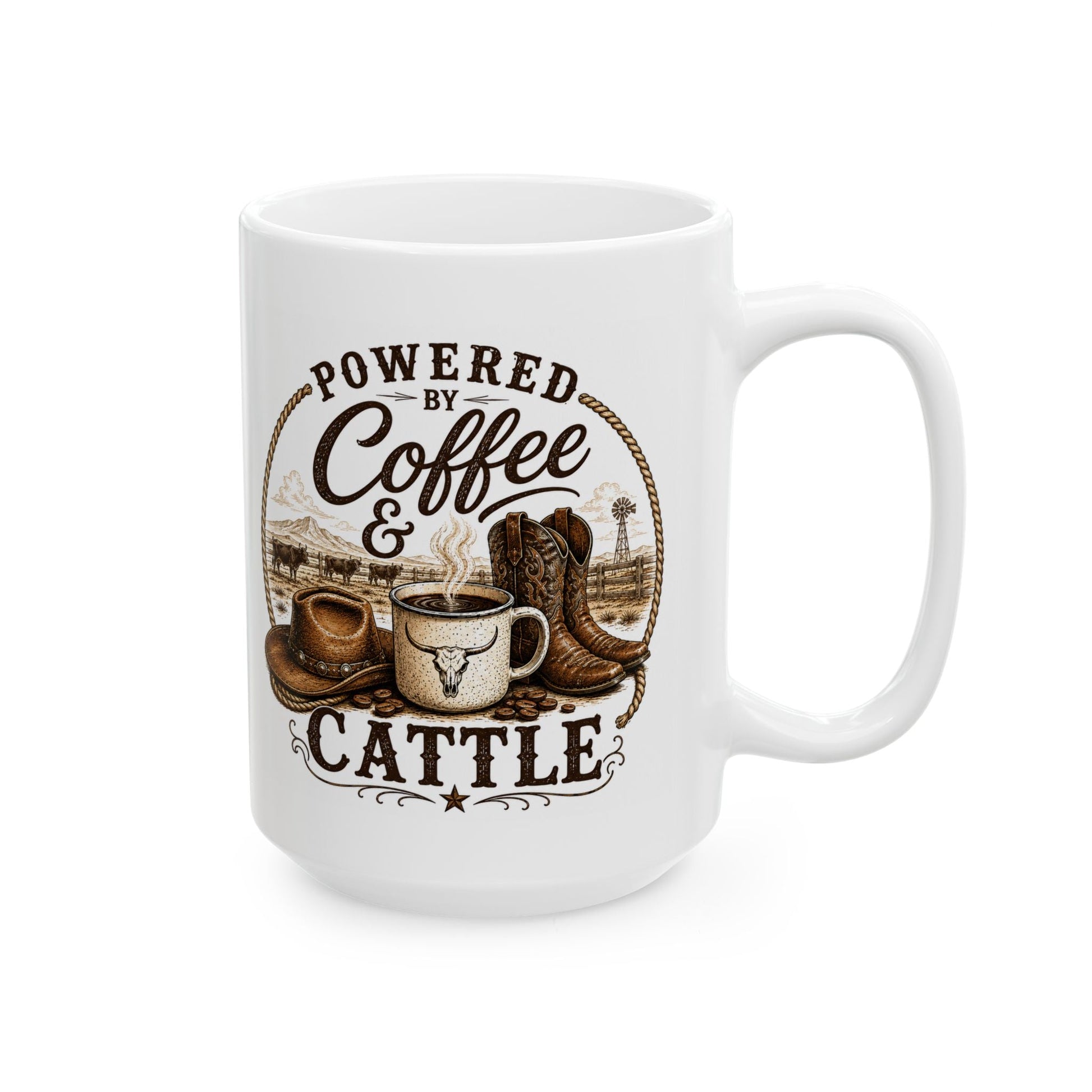 Coffee & Cattle Coffee Mug | The Ranch Way - Just Us Flynn’s