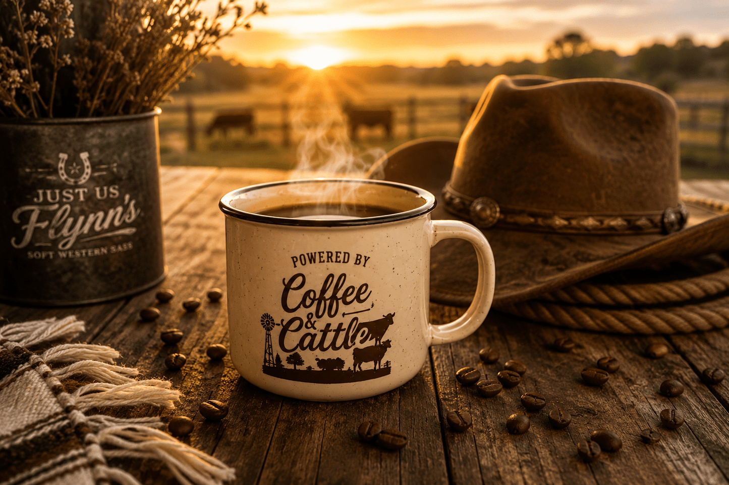 Coffee & Cattle Coffee Mug | The Ranch Way - Just Us Flynn’s