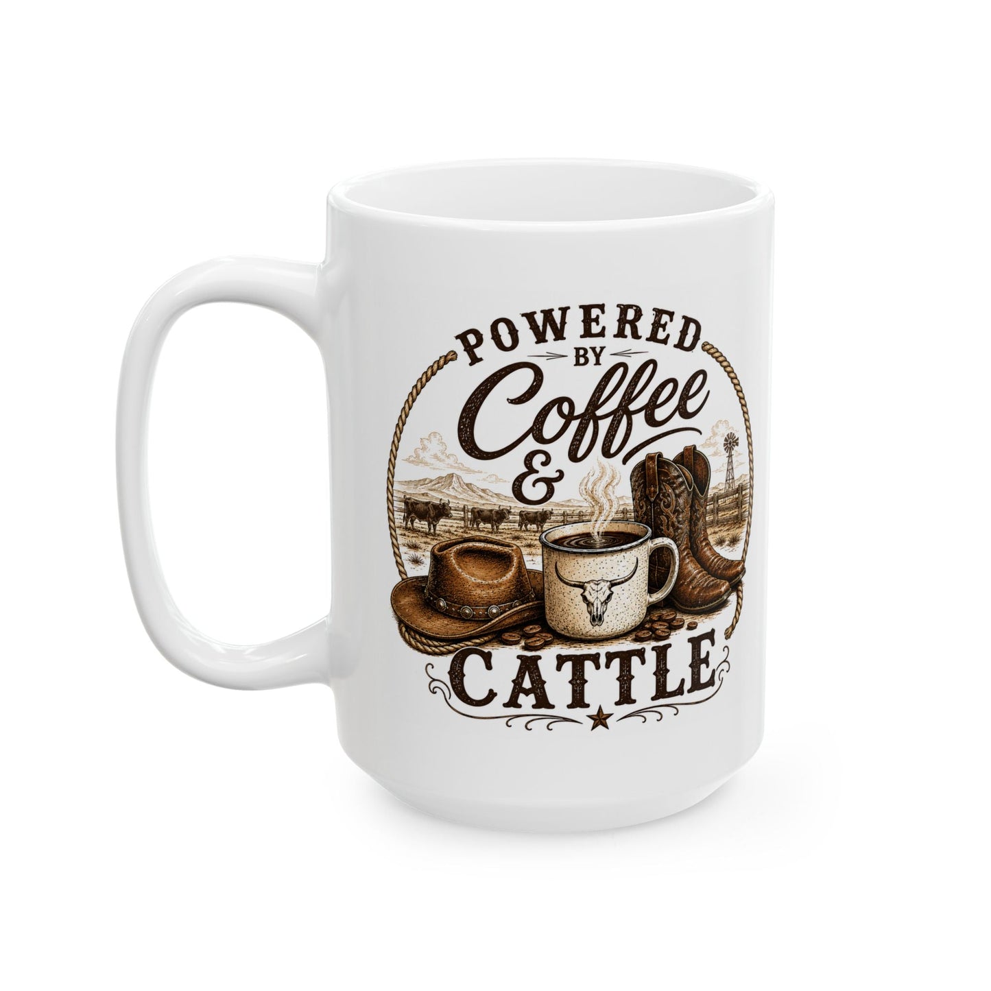 Coffee & Cattle Coffee Mug | The Ranch Way - Just Us Flynn’s