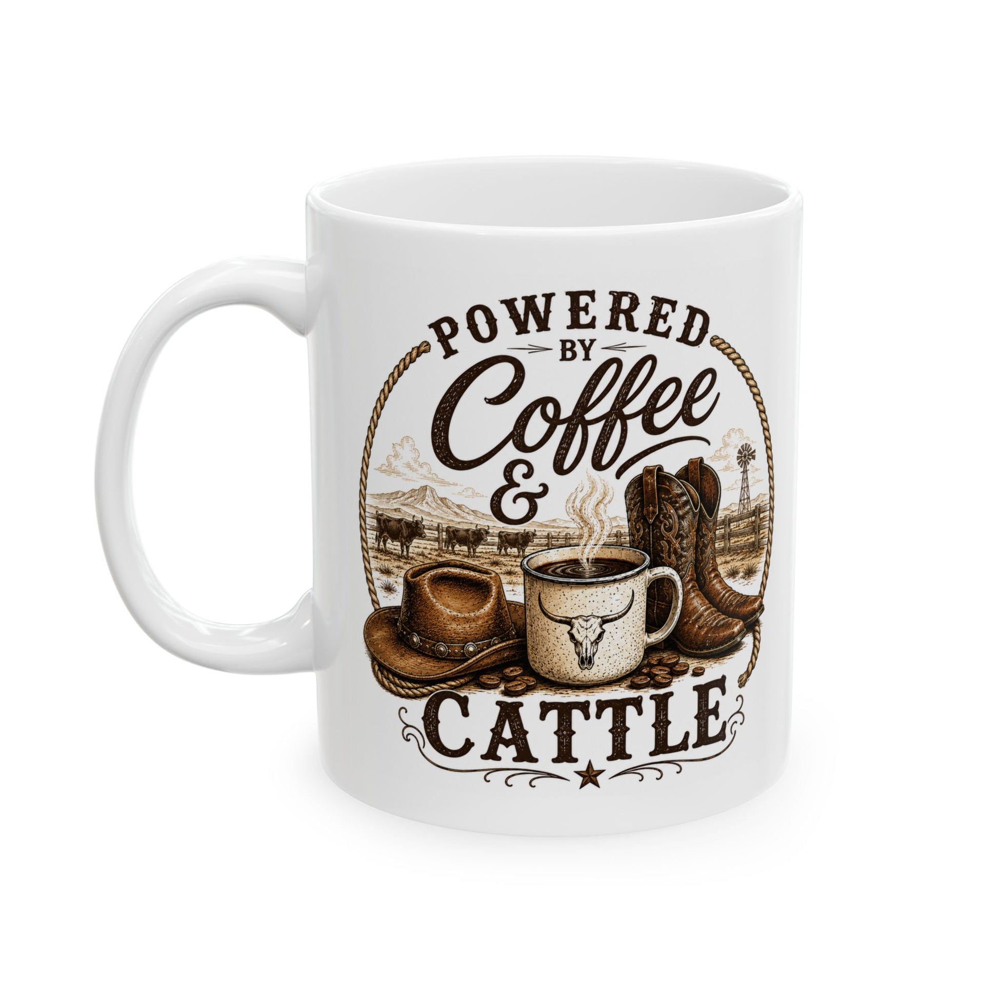 Coffee & Cattle Coffee Mug | The Ranch Way - Just Us Flynn’s