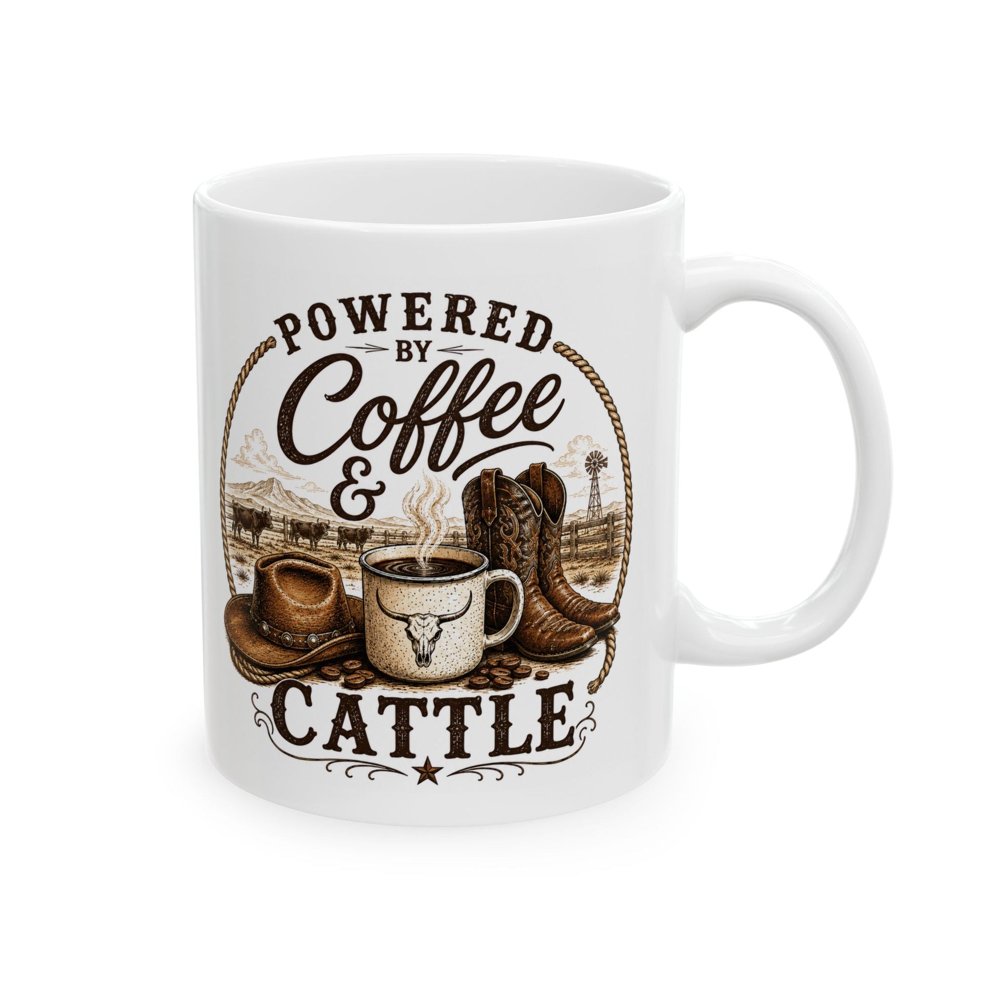 Coffee & Cattle Coffee Mug | The Ranch Way - Just Us Flynn’s