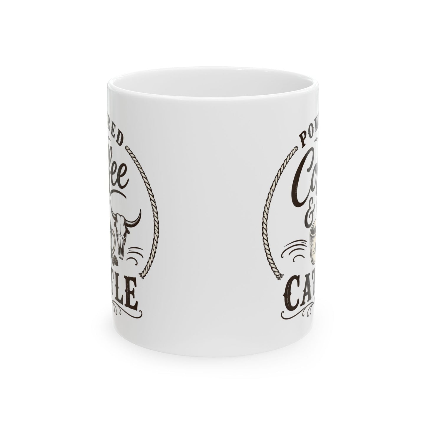 Coffee & Cattle Coffee Mug | Western Skull - Just Us Flynn’s