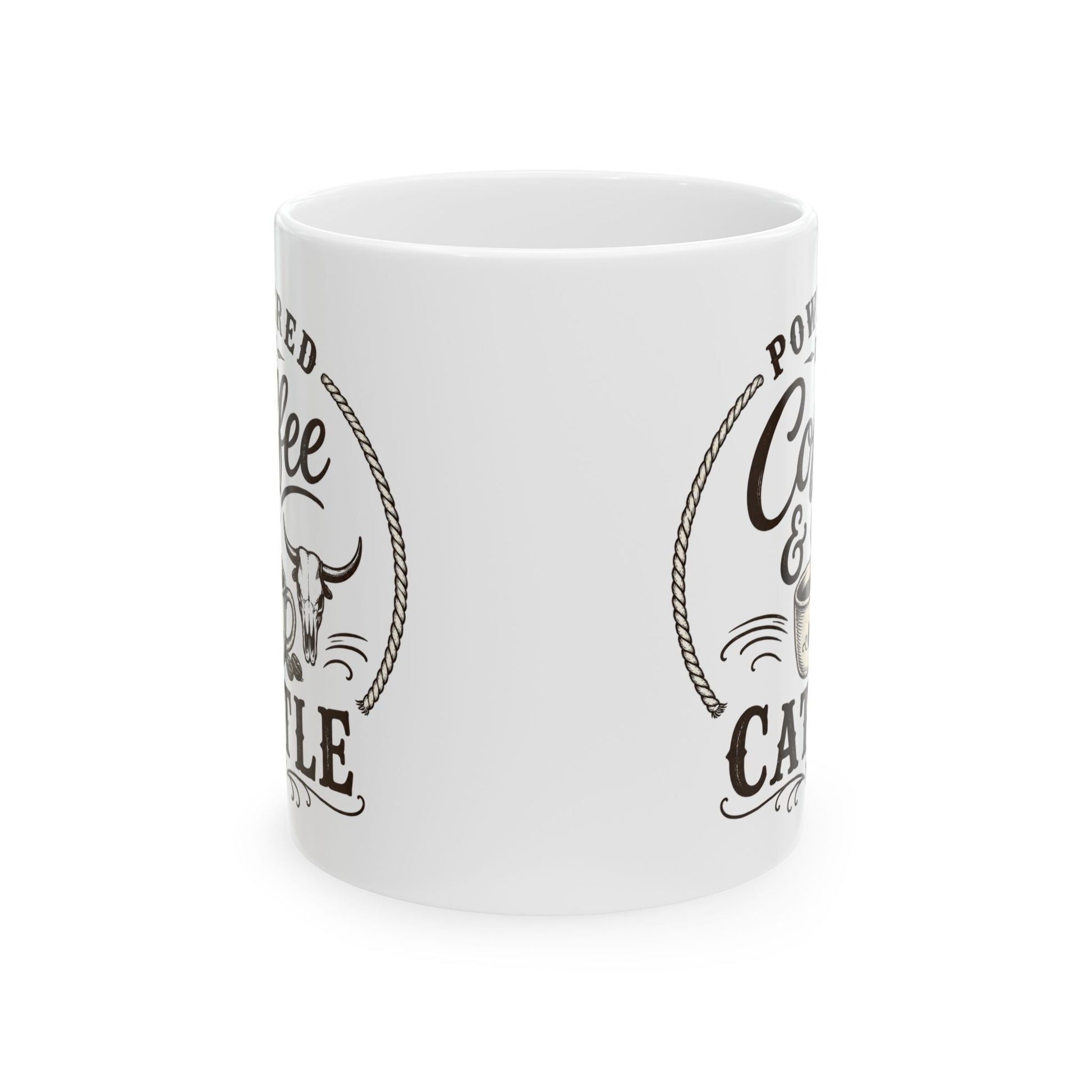 Coffee & Cattle Coffee Mug | Western Skull - Just Us Flynn’s
