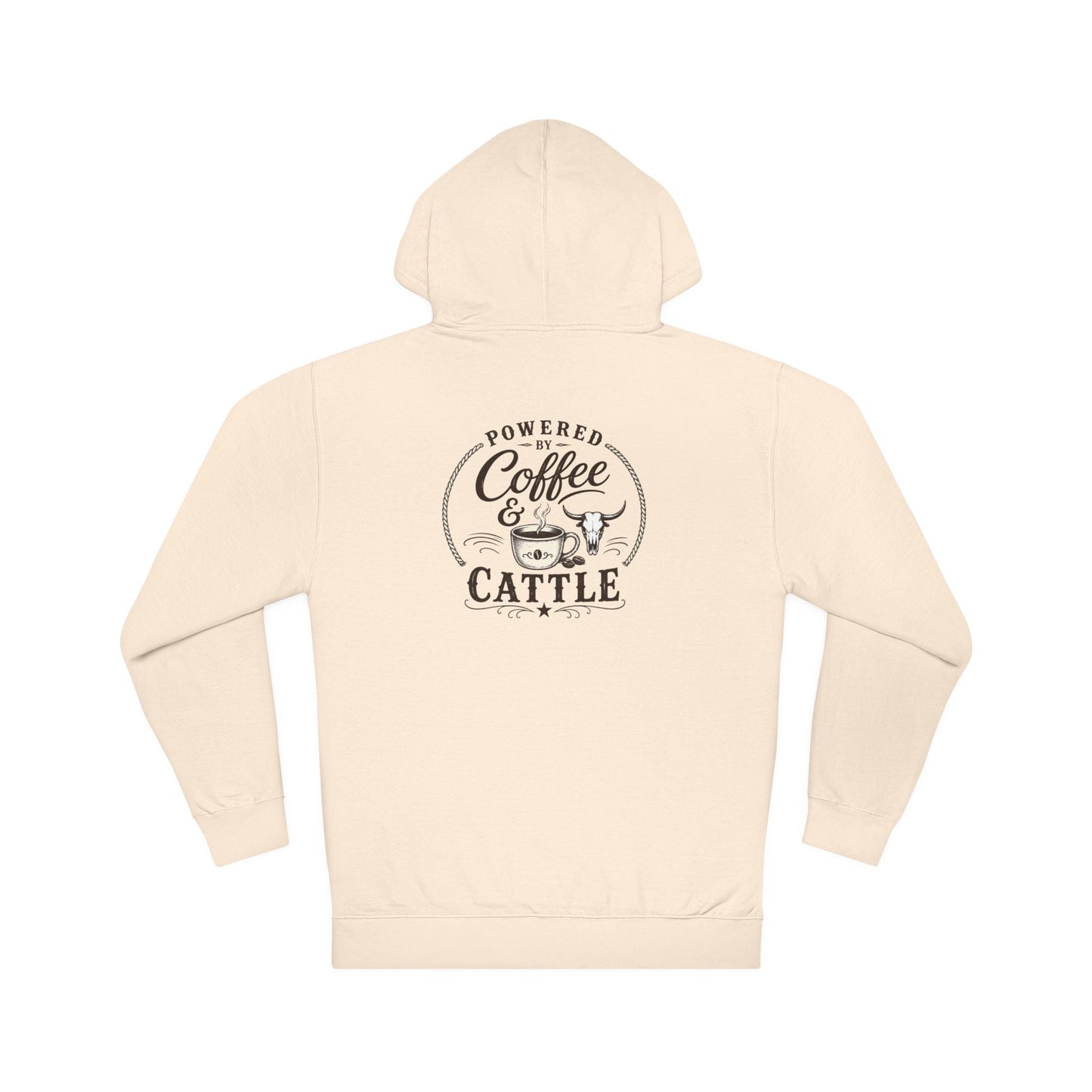 Coffee & Cattle Hoodie | Western Skull - Just Us Flynn’s