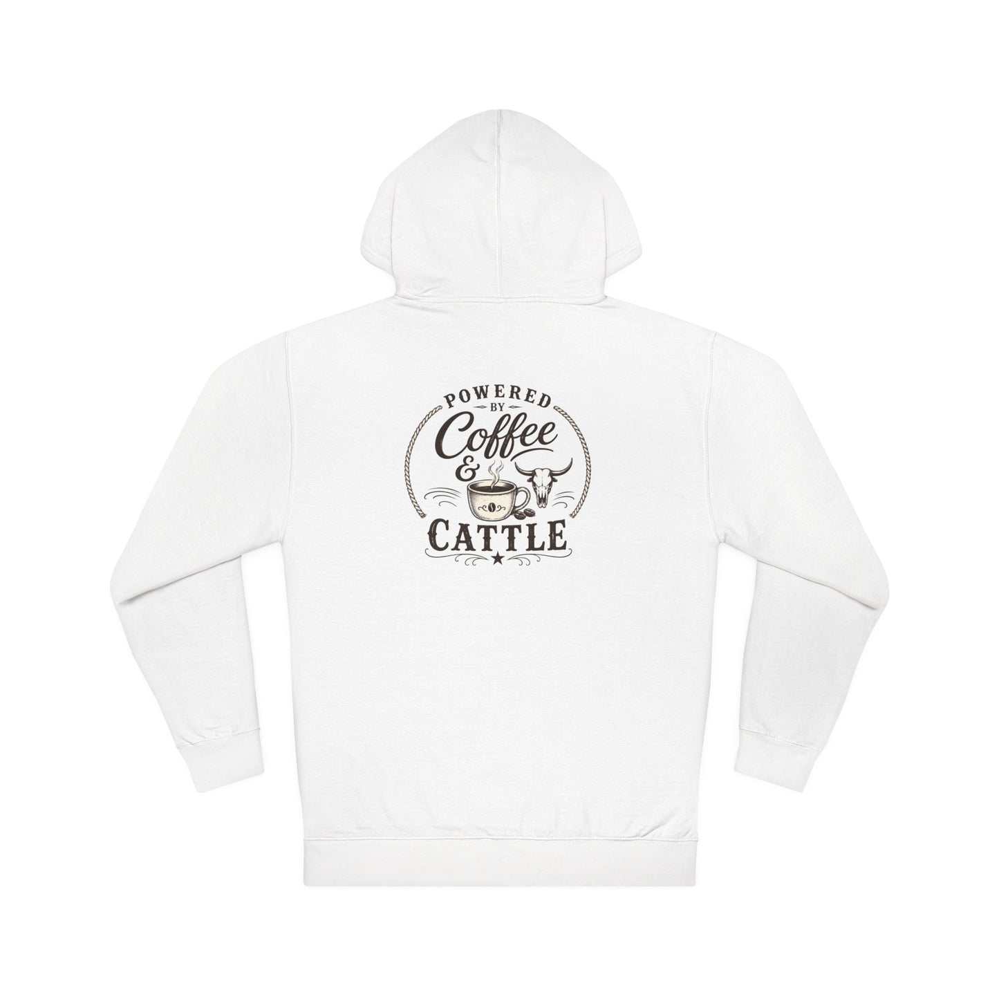 Coffee & Cattle Hoodie | Western Skull - Just Us Flynn’s