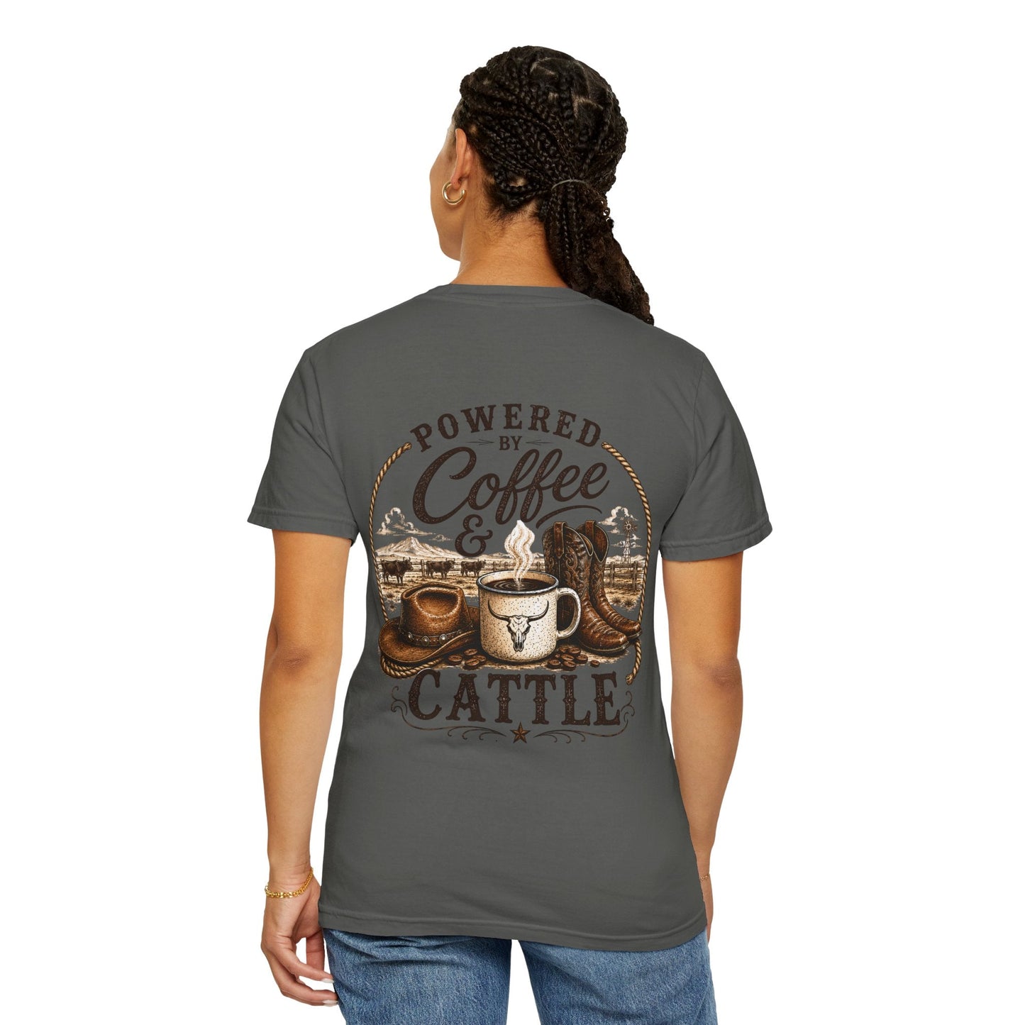 Coffee & Cattle T-Shirt | The Ranch Way - Just Us Flynn’s