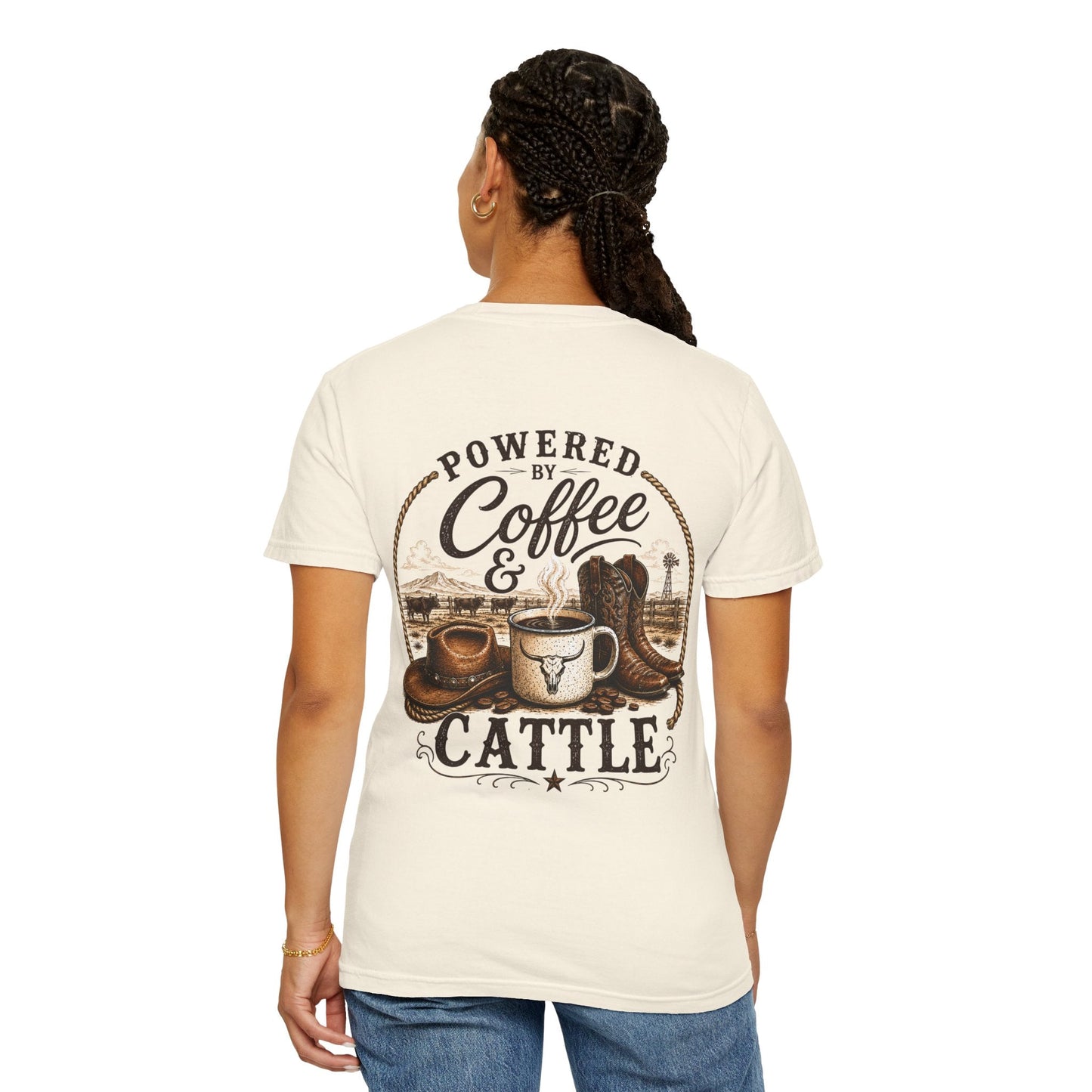 Coffee & Cattle T-Shirt | The Ranch Way - Just Us Flynn’s