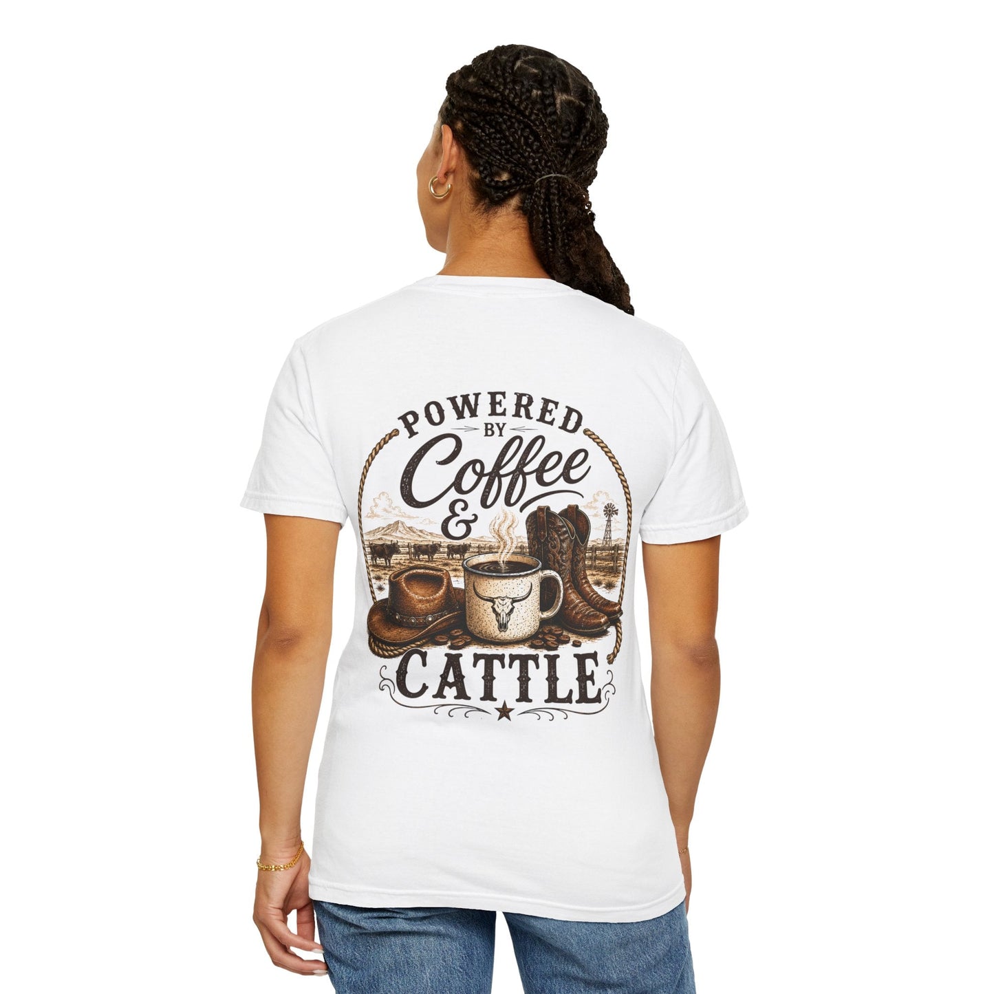 Coffee & Cattle T-Shirt | The Ranch Way - Just Us Flynn’s