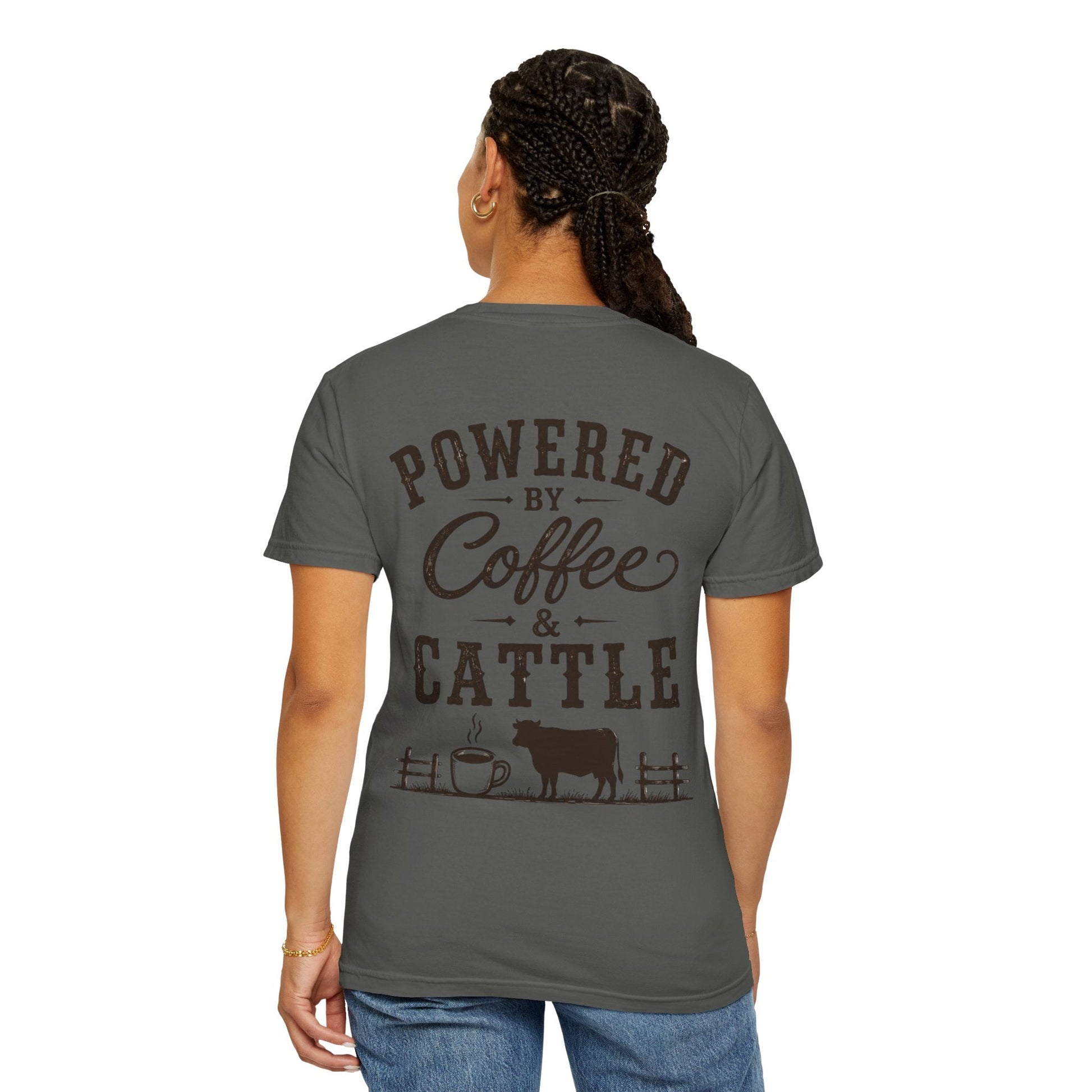 Coffee & Cattle T-Shirt | Vintage Logo - Just Us Flynn’s