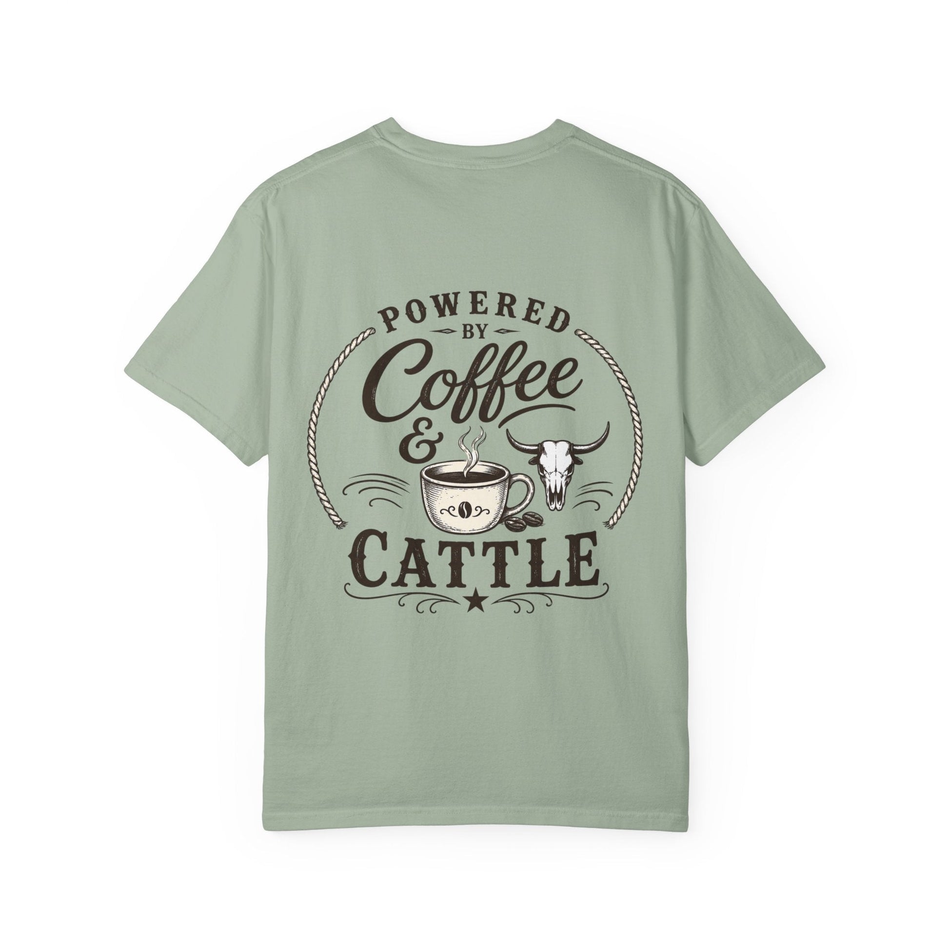 Coffee & Cattle T-Shirt | Western Skull - Just Us Flynn’s