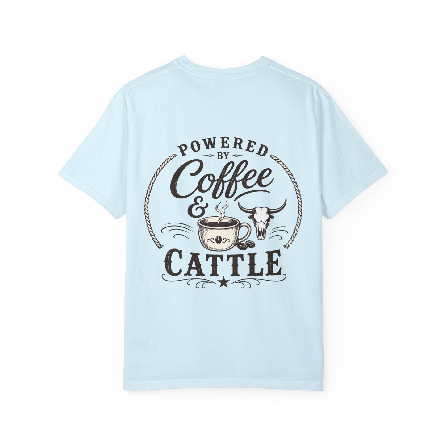Coffee & Cattle T-Shirt | Western Skull - Just Us Flynn’s