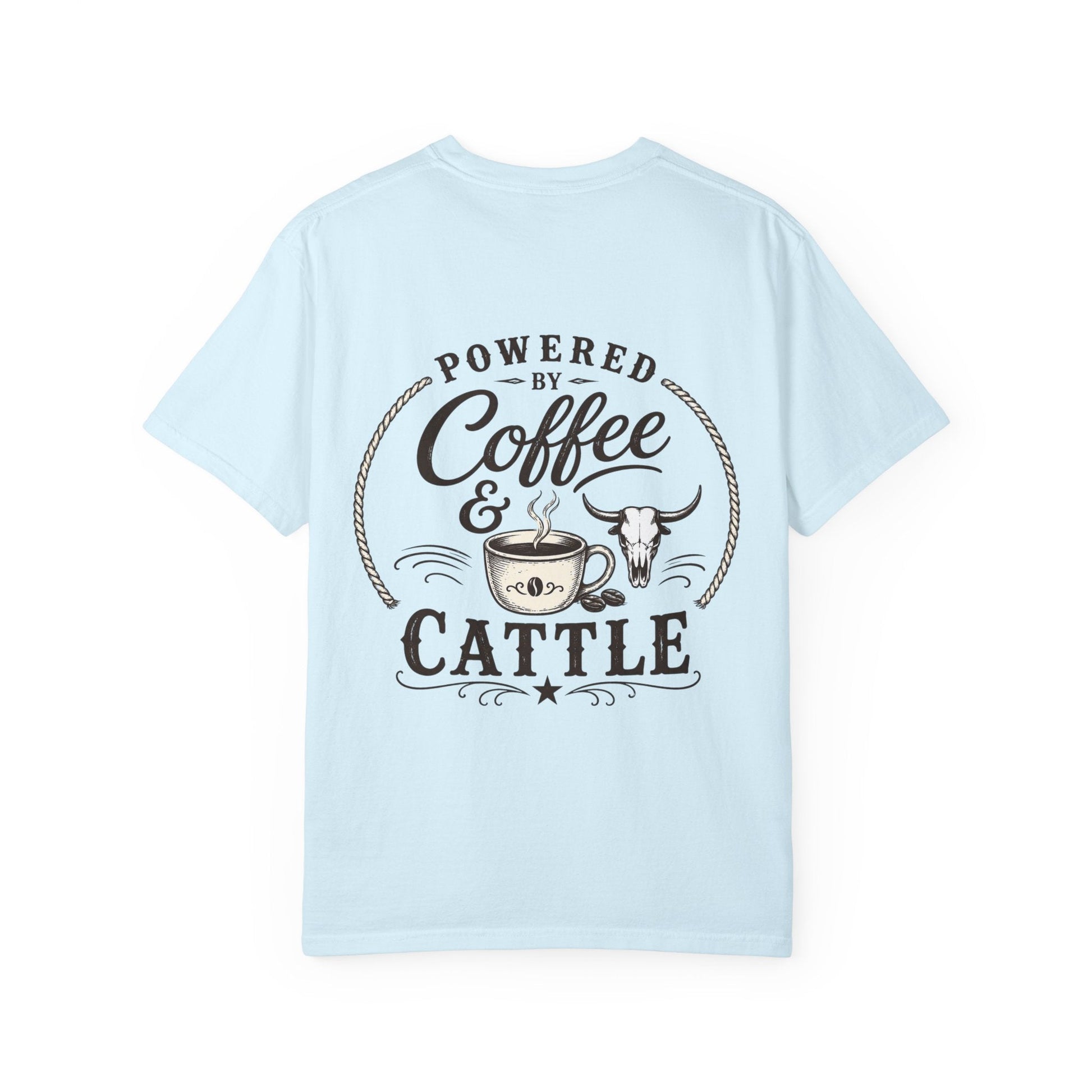 Coffee & Cattle T-Shirt | Western Skull - Just Us Flynn’s
