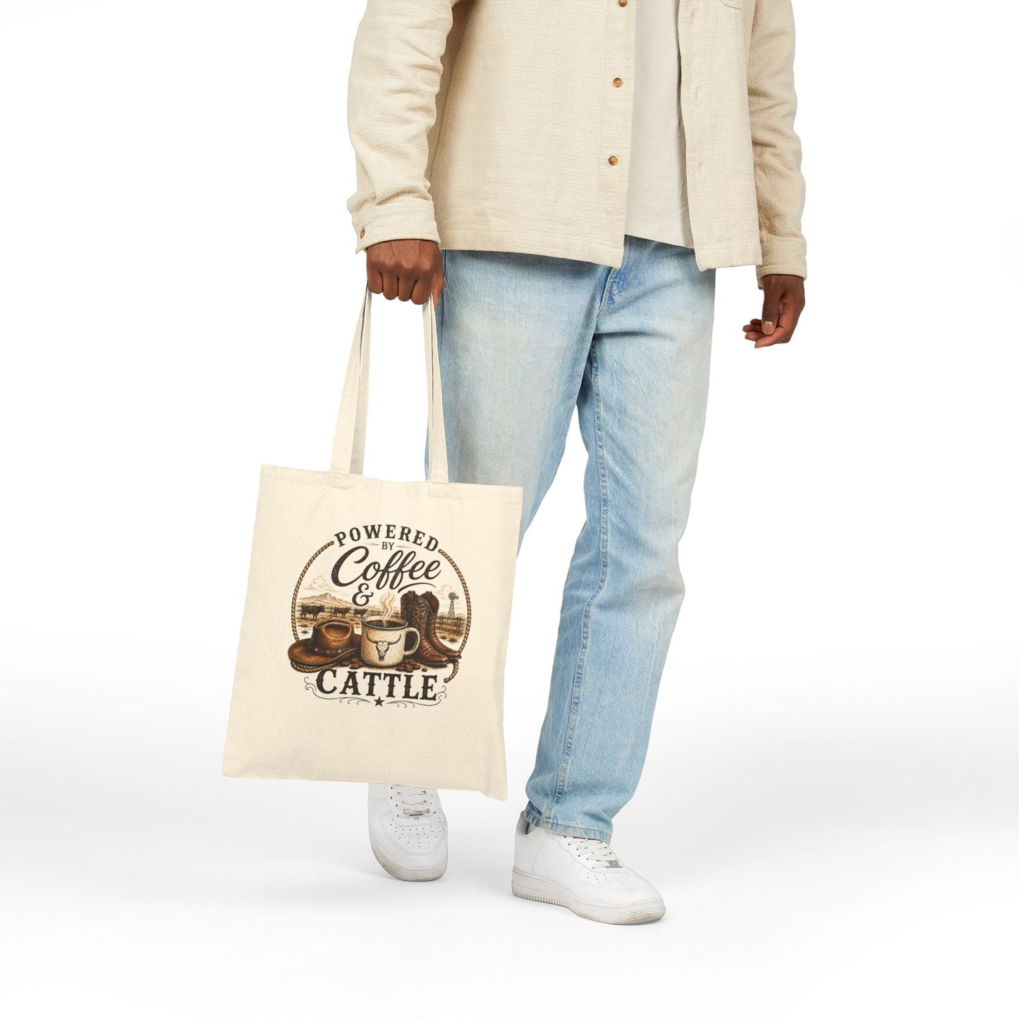 Coffee & Cattle Tote Bag | The Ranch Way - Just Us Flynn’s
