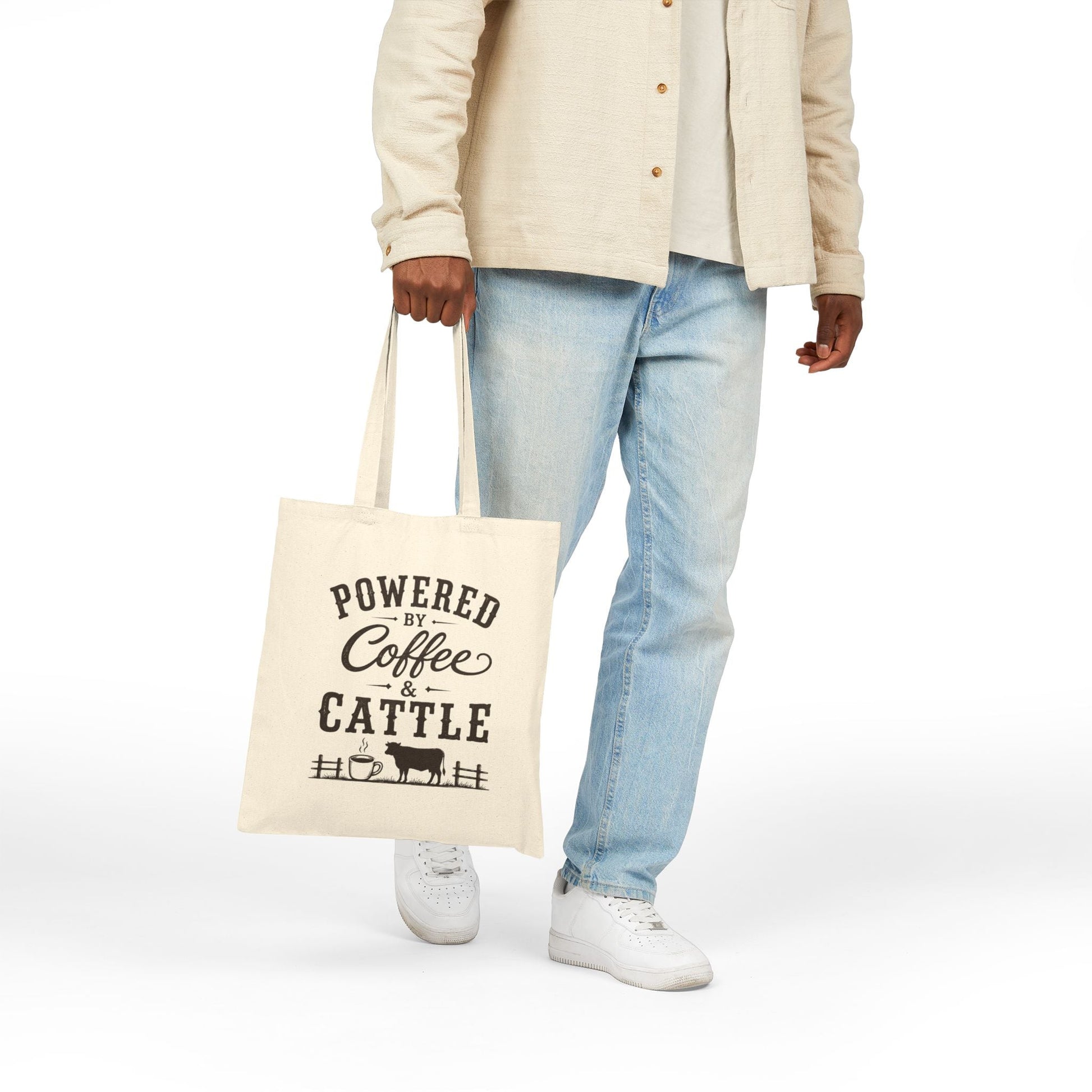 Coffee & Cattle Tote Bag | Vintage Logo - Just Us Flynn’s