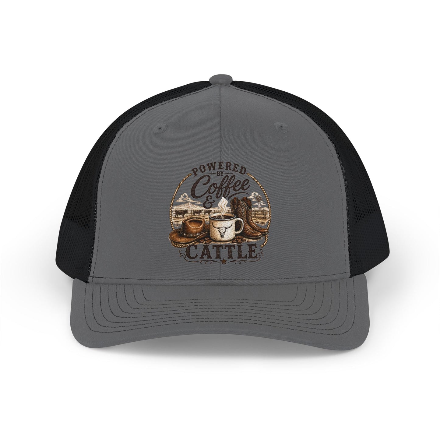 Coffee & Cattle Trucker Hat — The Ranch Way - Just Us Flynn’s