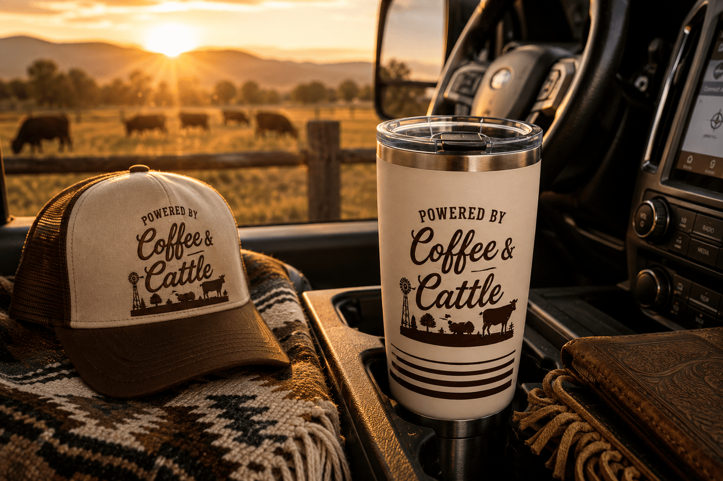 Coffee & Cattle Tumbler | The Ranch Way - Just Us Flynn’s