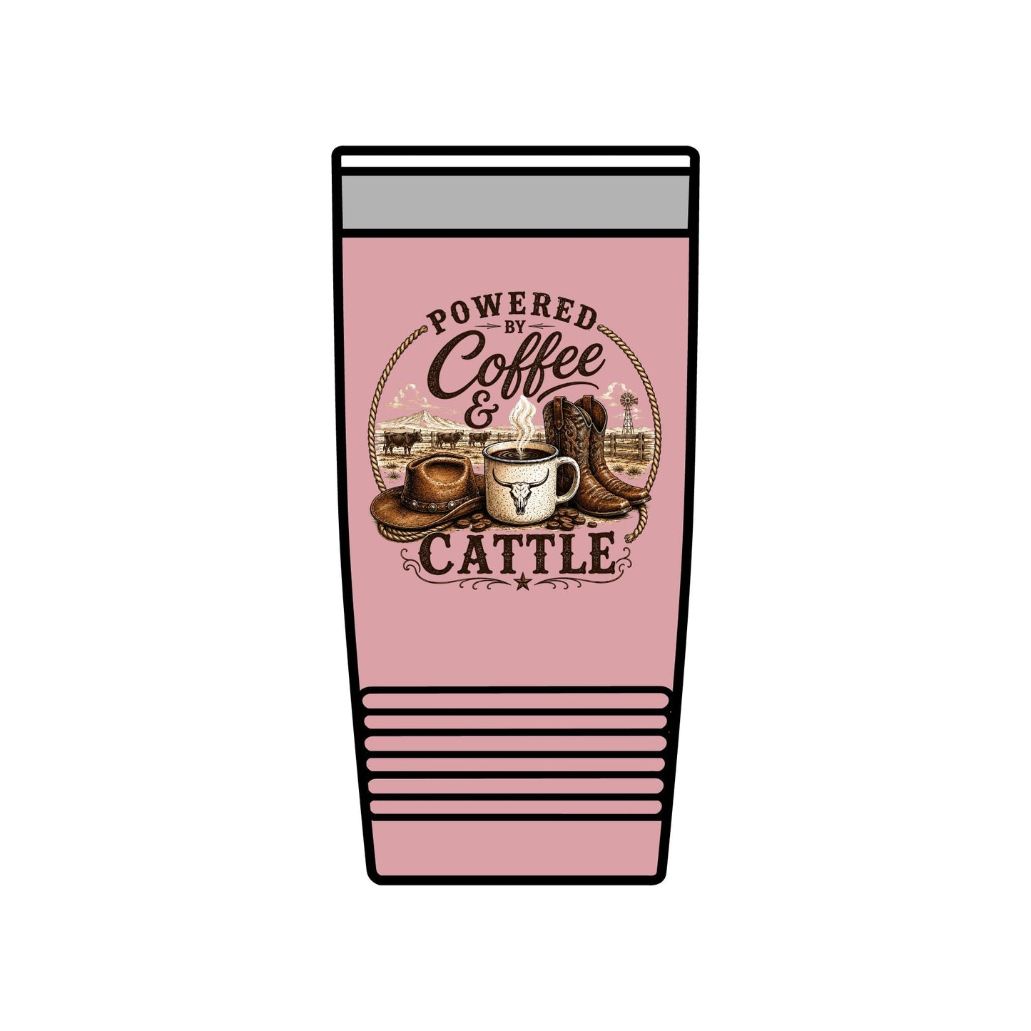 Coffee & Cattle Tumbler | The Ranch Way - Just Us Flynn’s