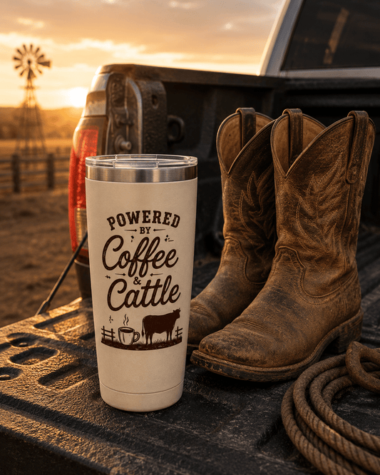 Coffee & Cattle Tumbler | The Ranch Way - Just Us Flynn’s