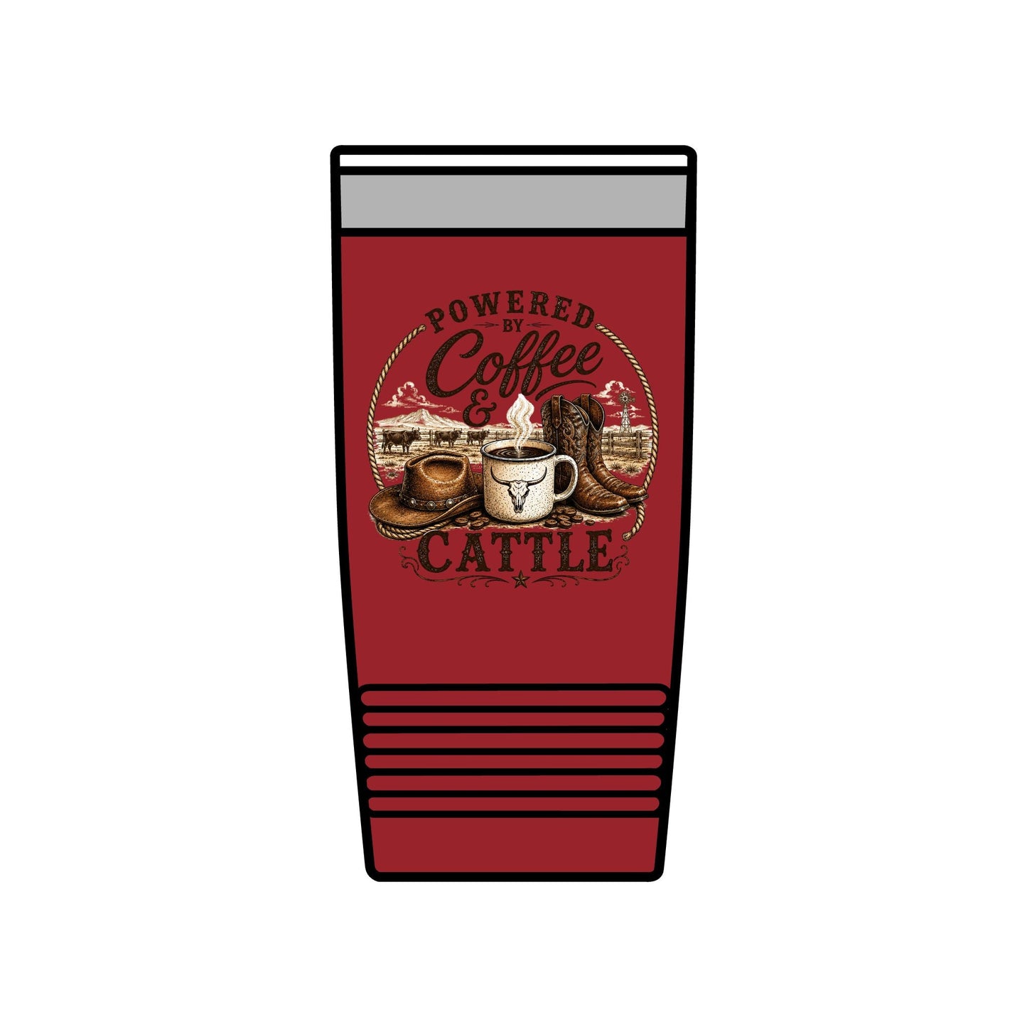 Coffee & Cattle Tumbler | The Ranch Way - Just Us Flynn’s
