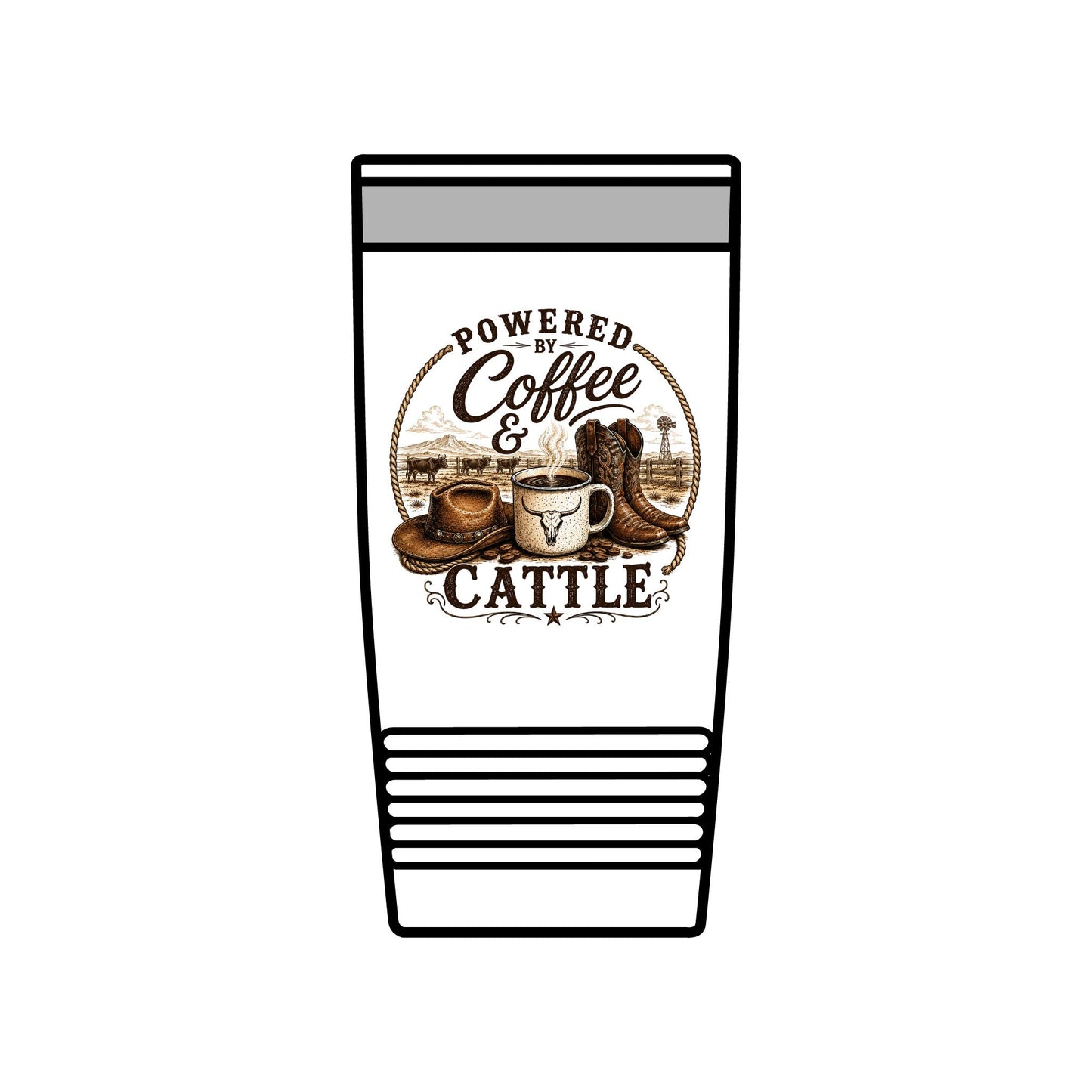 Coffee & Cattle Tumbler | The Ranch Way - Just Us Flynn’s