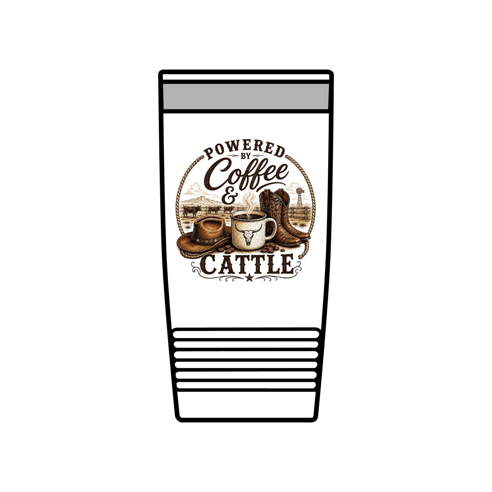 Coffee & Cattle Tumbler | The Ranch Way - Just Us Flynn’s