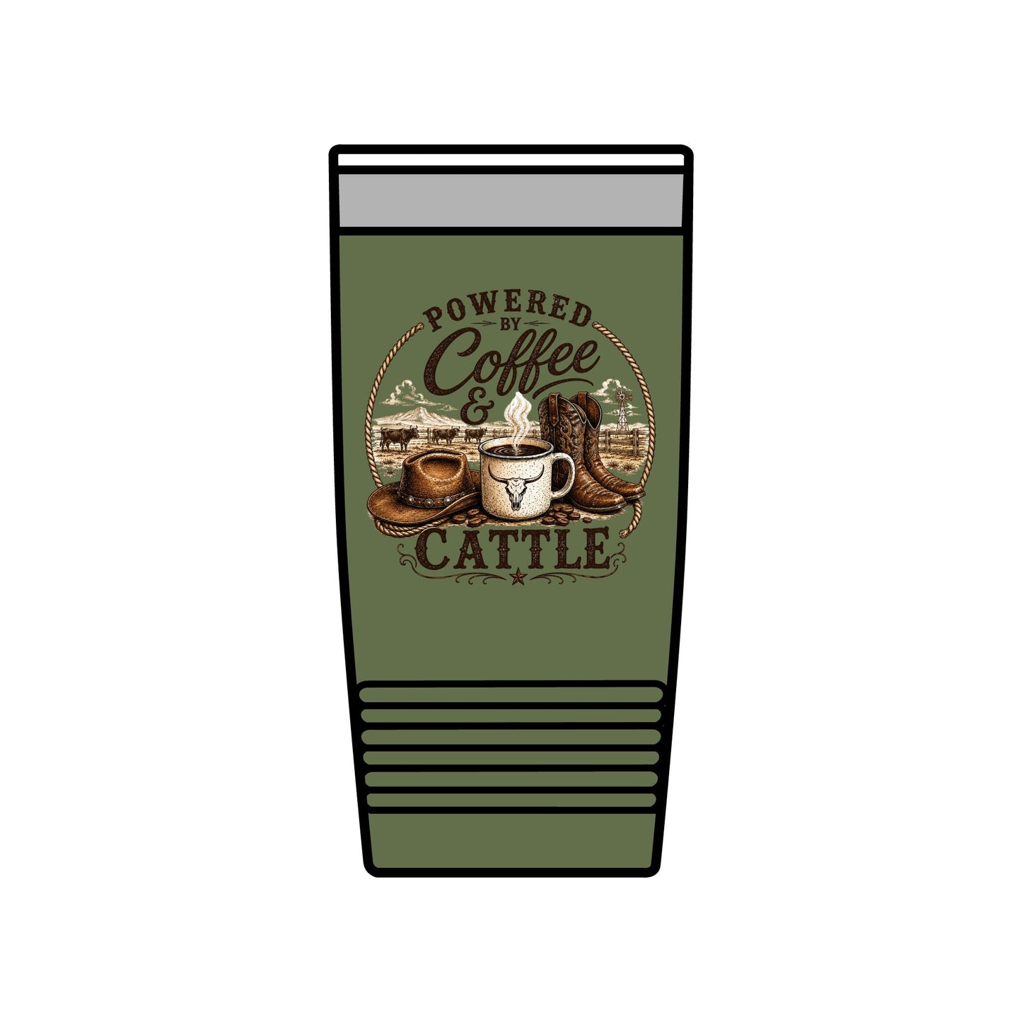 Coffee & Cattle Tumbler | The Ranch Way - Just Us Flynn’s