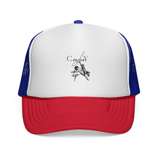 Cowboy Up Trucker Hat - Just Us Flynn’s