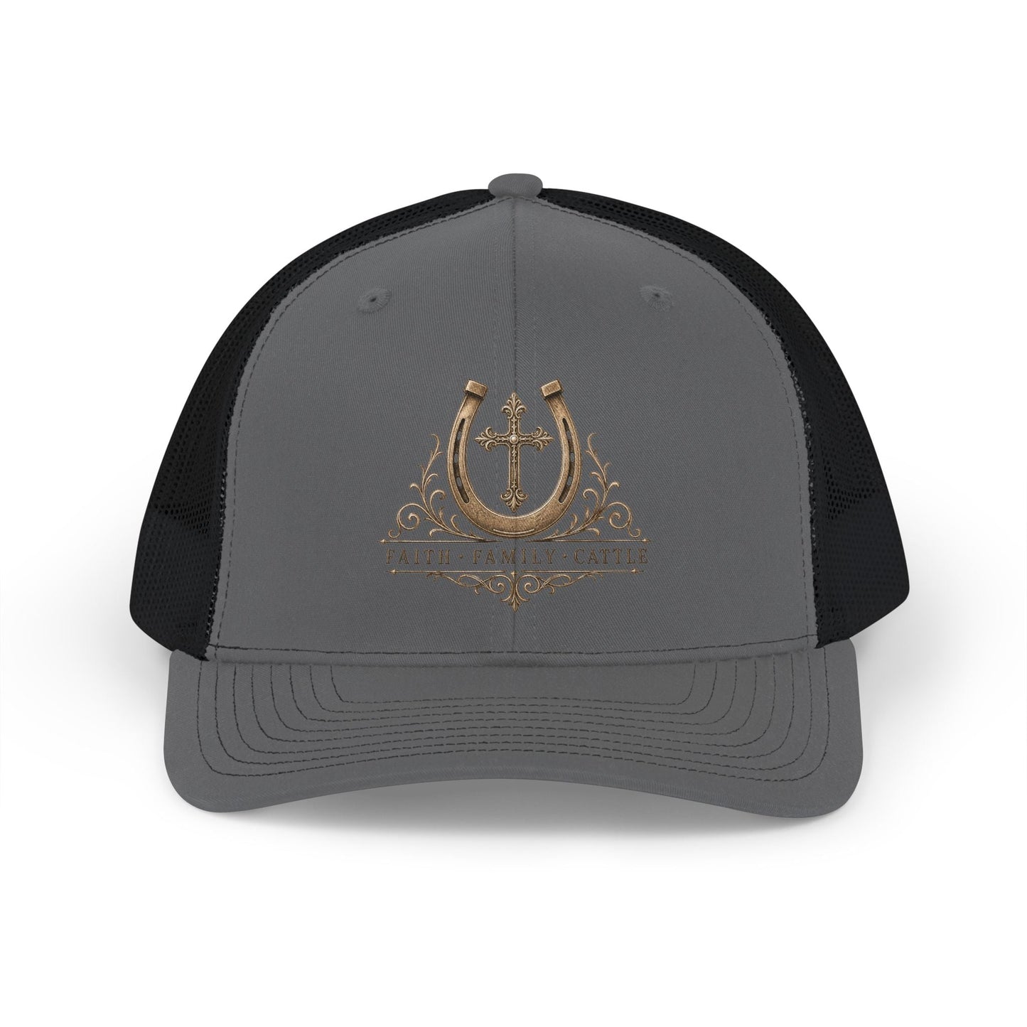 Faith Family Cattle Trucker Hat - Just Us Flynn’s