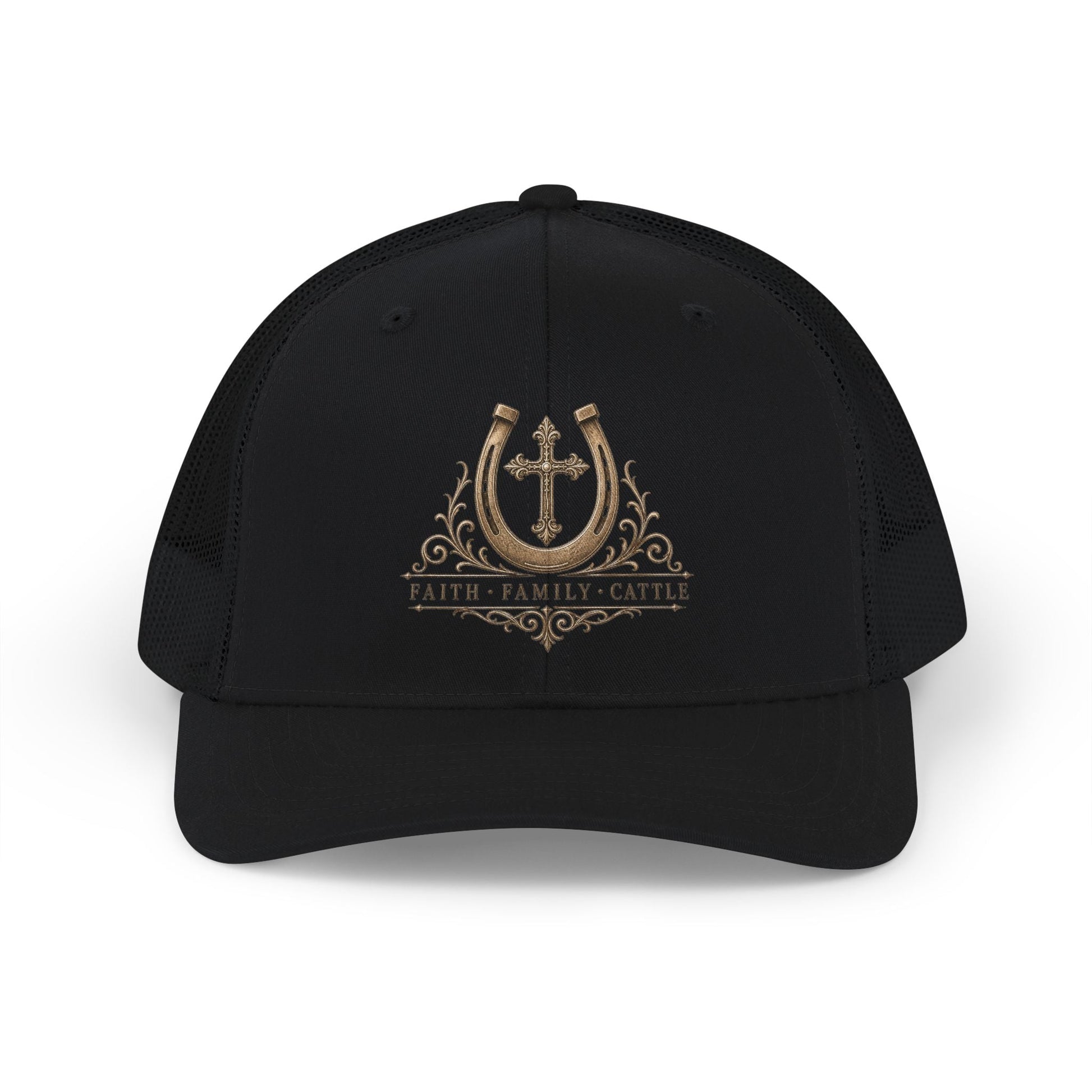 Faith Family Cattle Trucker Hat - Just Us Flynn’s