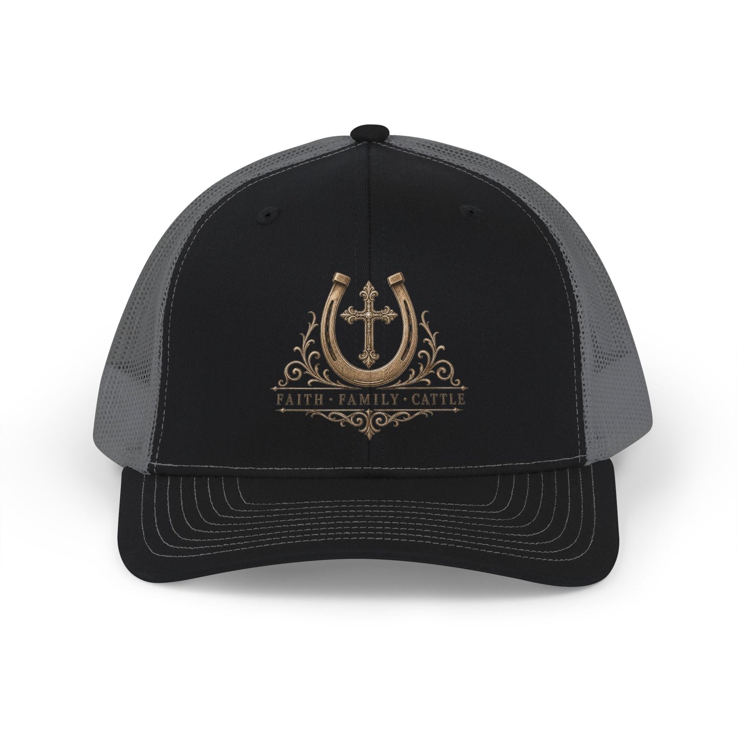 Faith Family Cattle Trucker Hat - Just Us Flynn’s