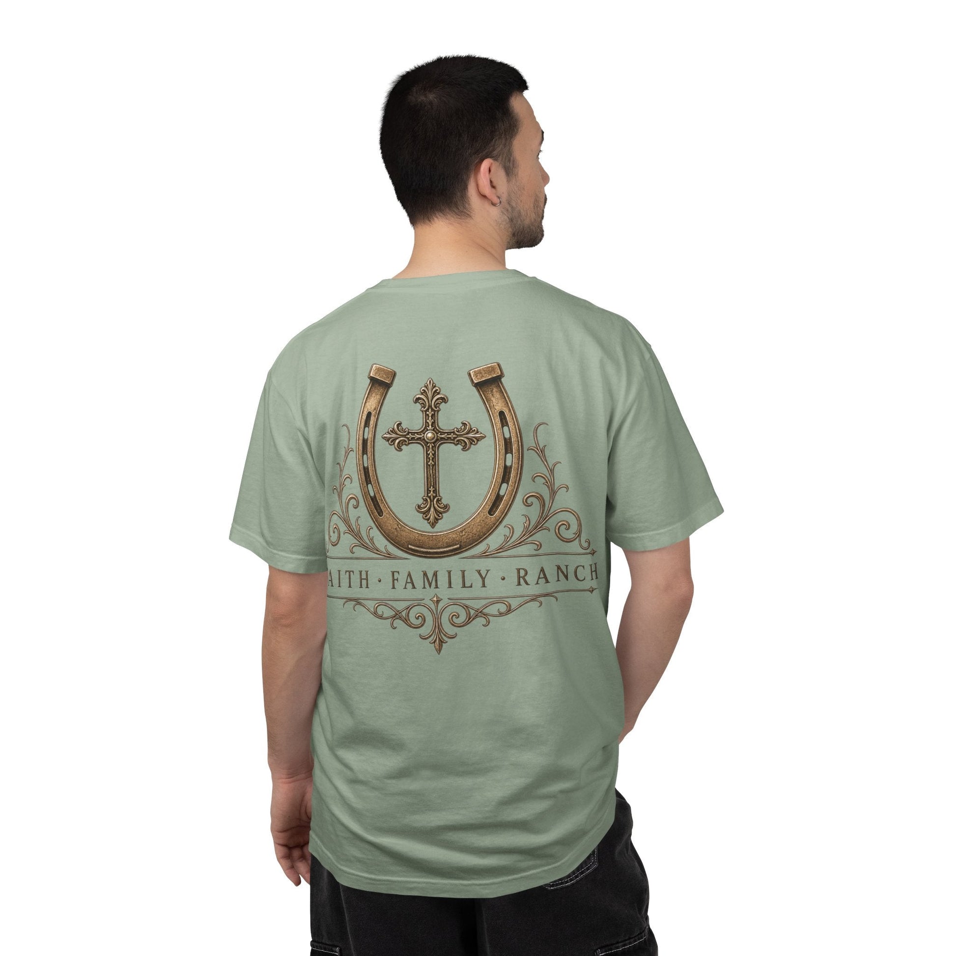 Faith Family Ranch Front/Back T-Shirt - Just Us Flynn’s