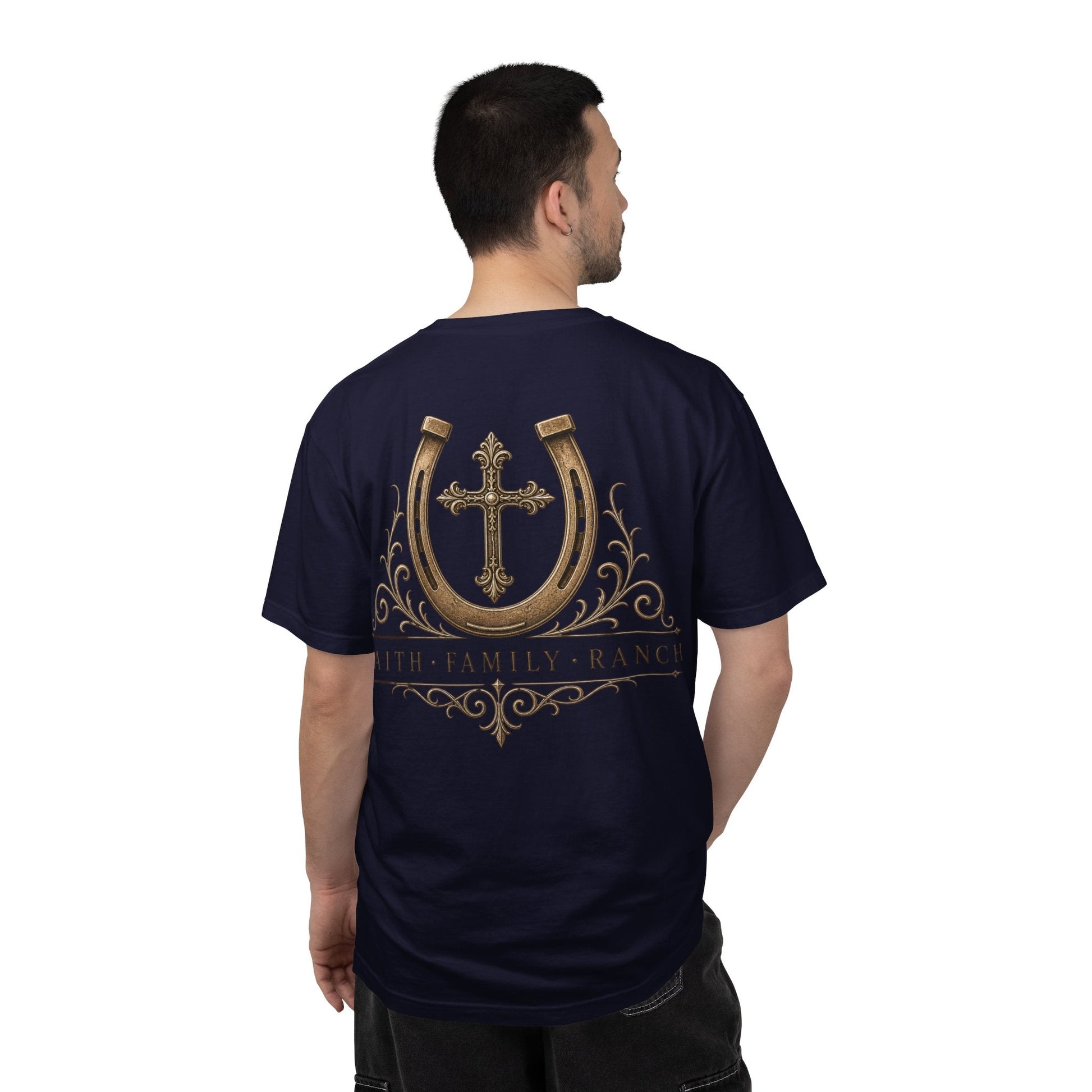 Faith Family Ranch Front/Back T-Shirt - Just Us Flynn’s
