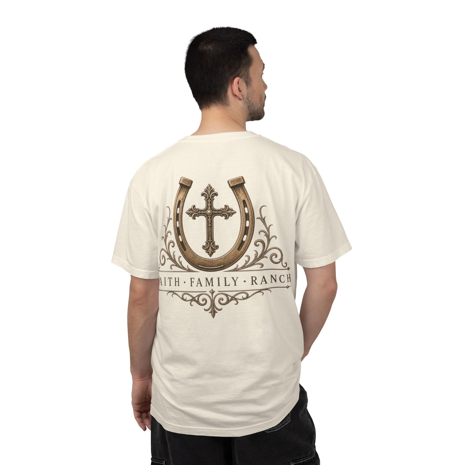 Faith Family Ranch Front/Back T-Shirt - Just Us Flynn’s