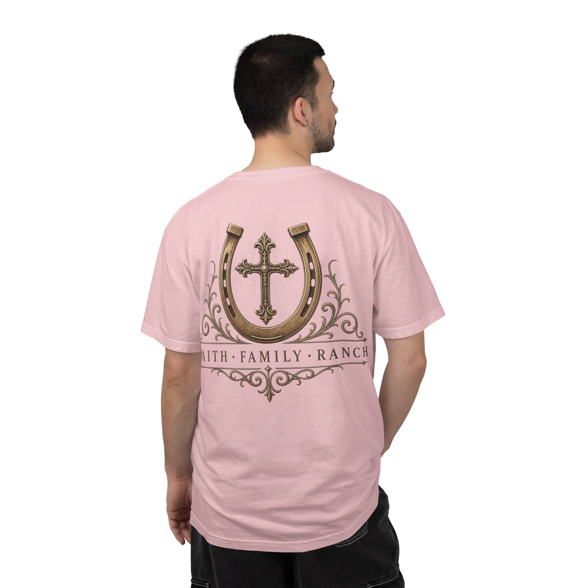 Faith Family Ranch Front/Back T-Shirt - Just Us Flynn’s