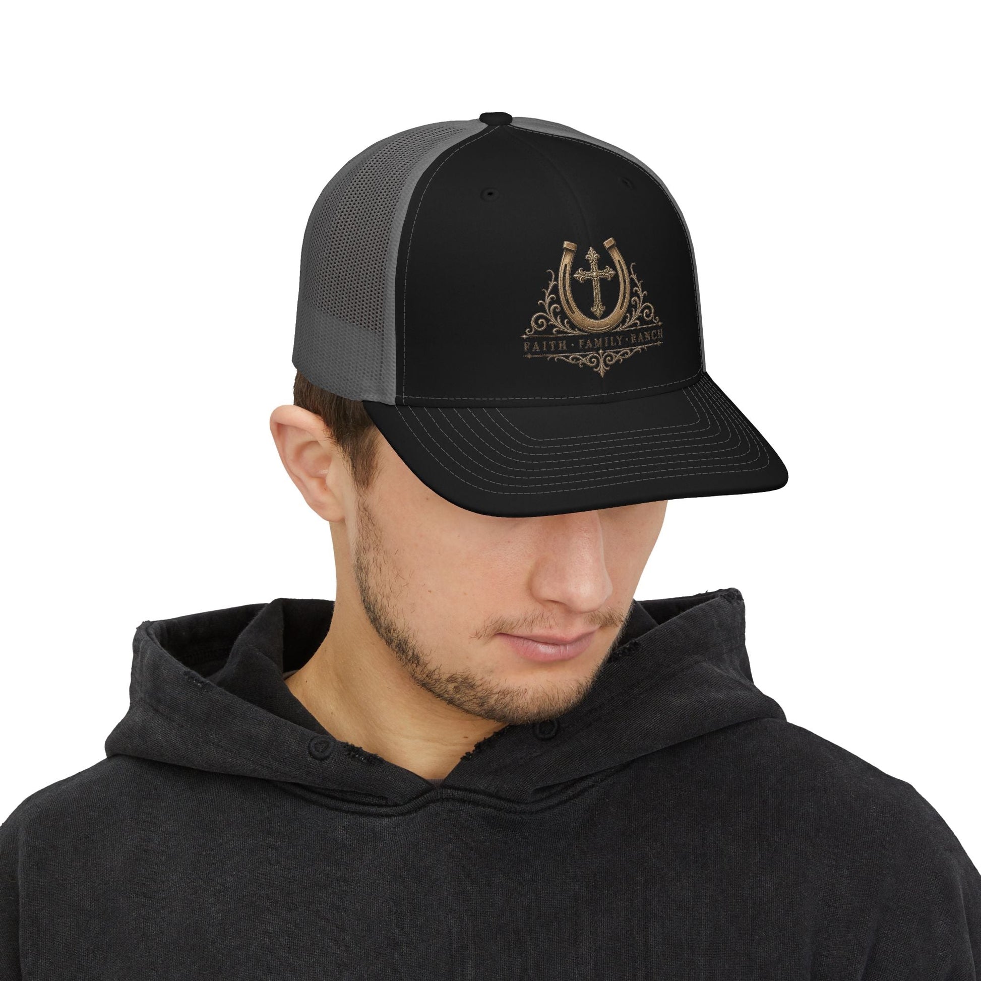 Faith Family Ranch Trucker Hat - Just Us Flynn’s