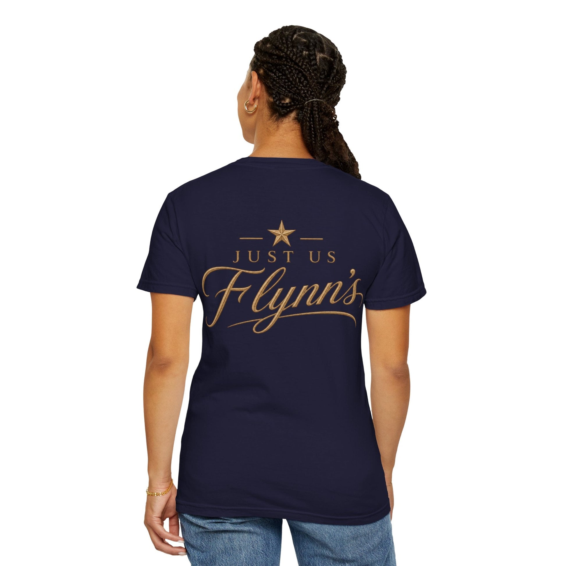 Just Us Flynns Front/Back Logo T-Shirt - Just Us Flynn’s