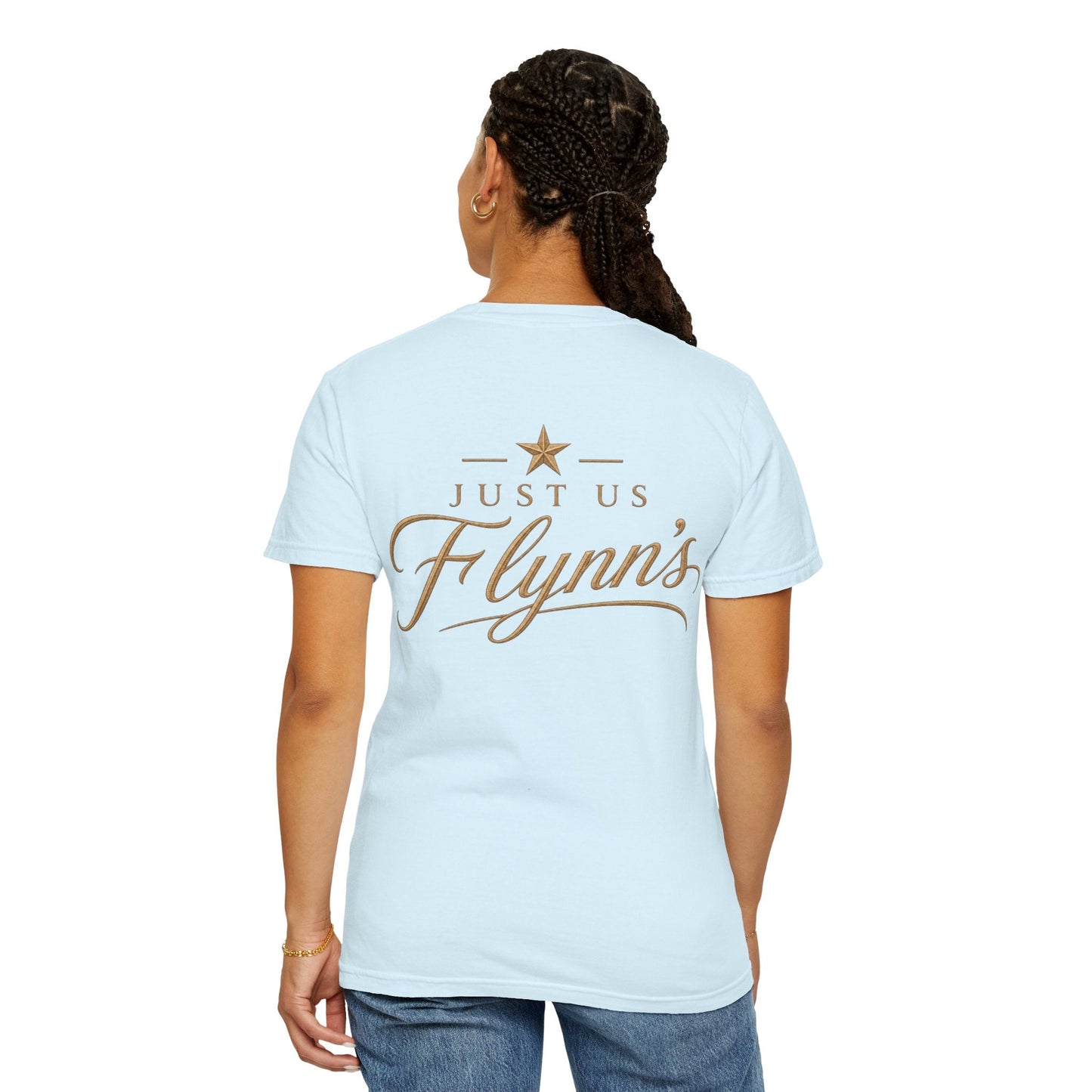 Just Us Flynns Front/Back Logo T-Shirt - Just Us Flynn’s