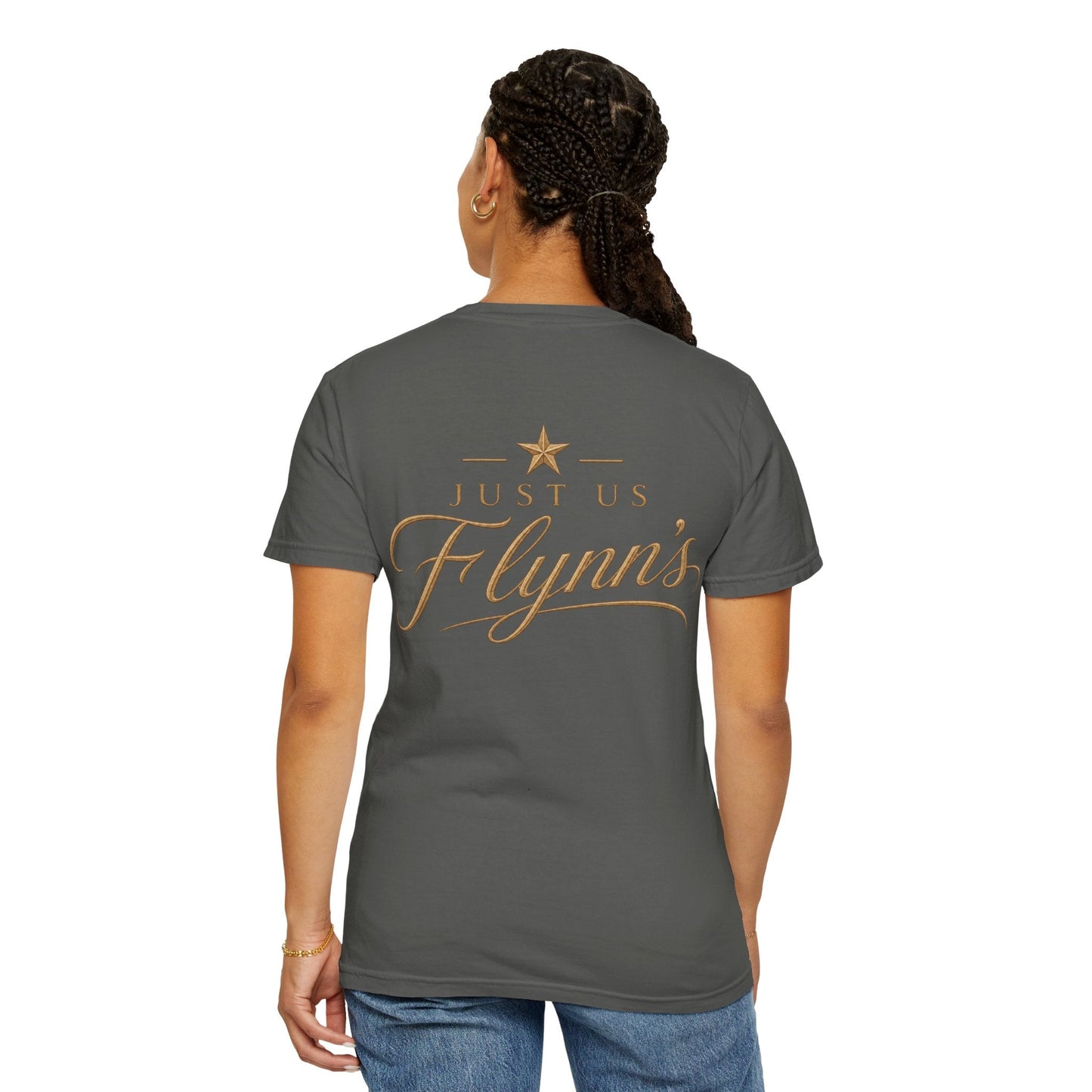 Just Us Flynns Front/Back Logo T-Shirt - Just Us Flynn’s