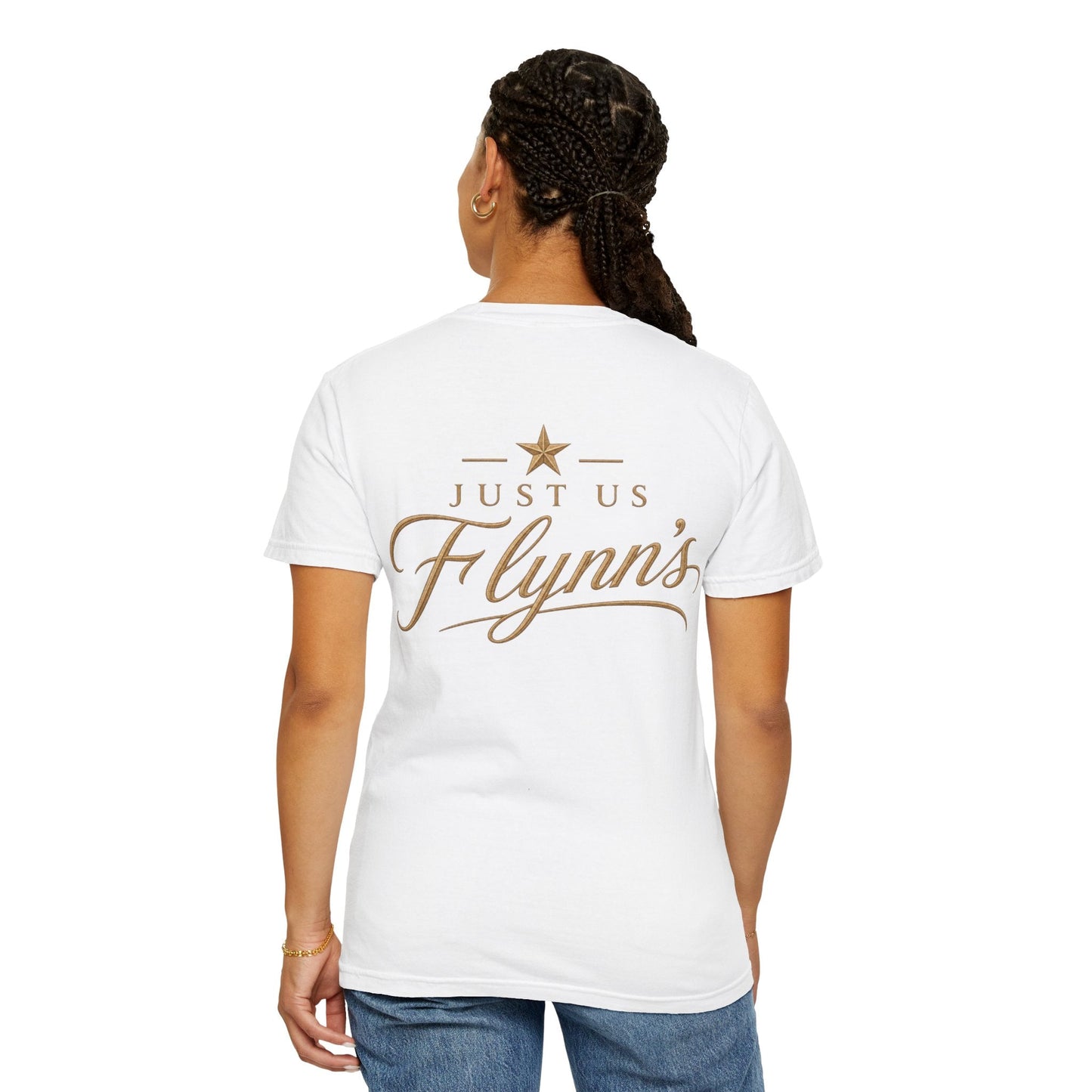 Just Us Flynns Front/Back Logo T-Shirt - Just Us Flynn’s