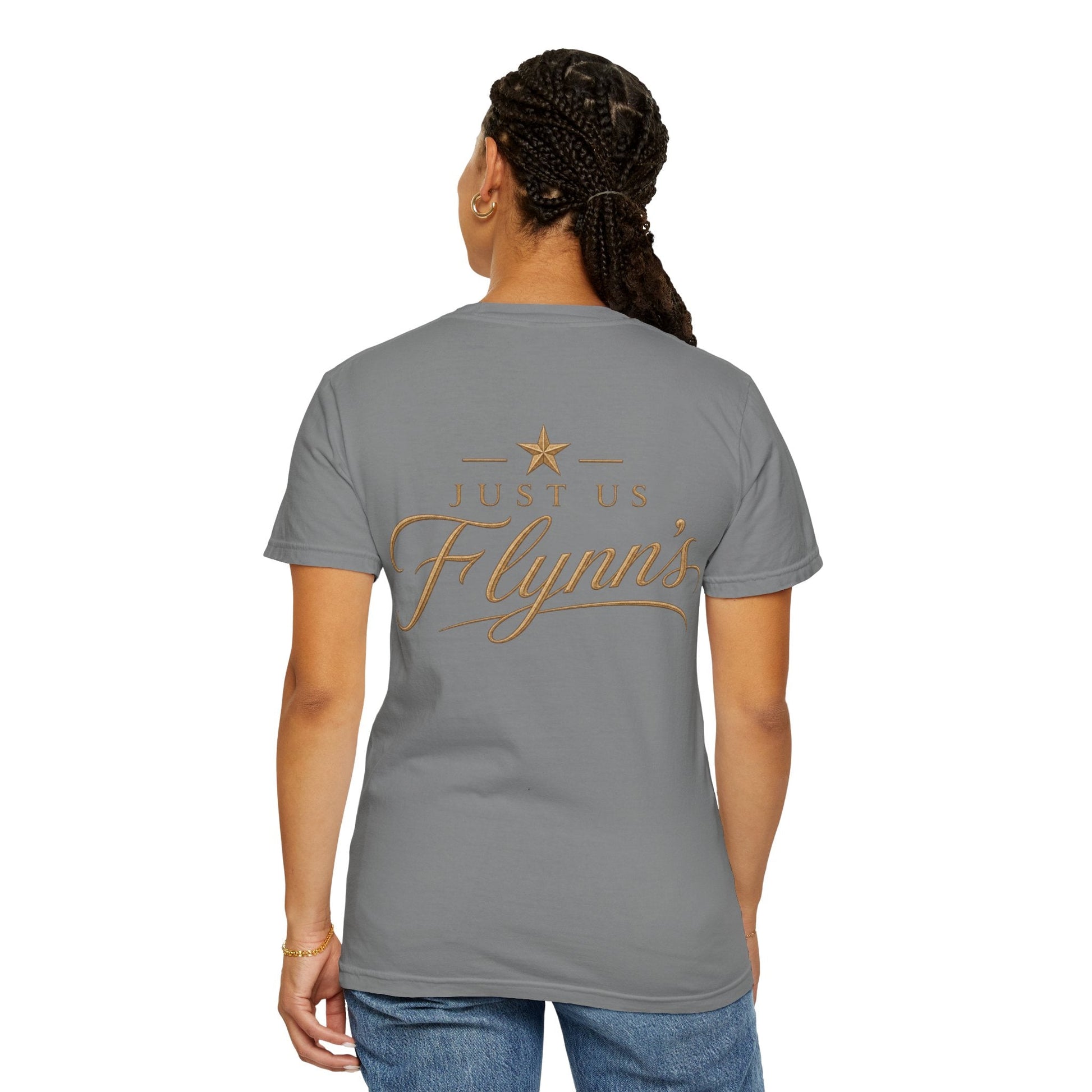 Just Us Flynns Front/Back Logo T-Shirt - Just Us Flynn’s