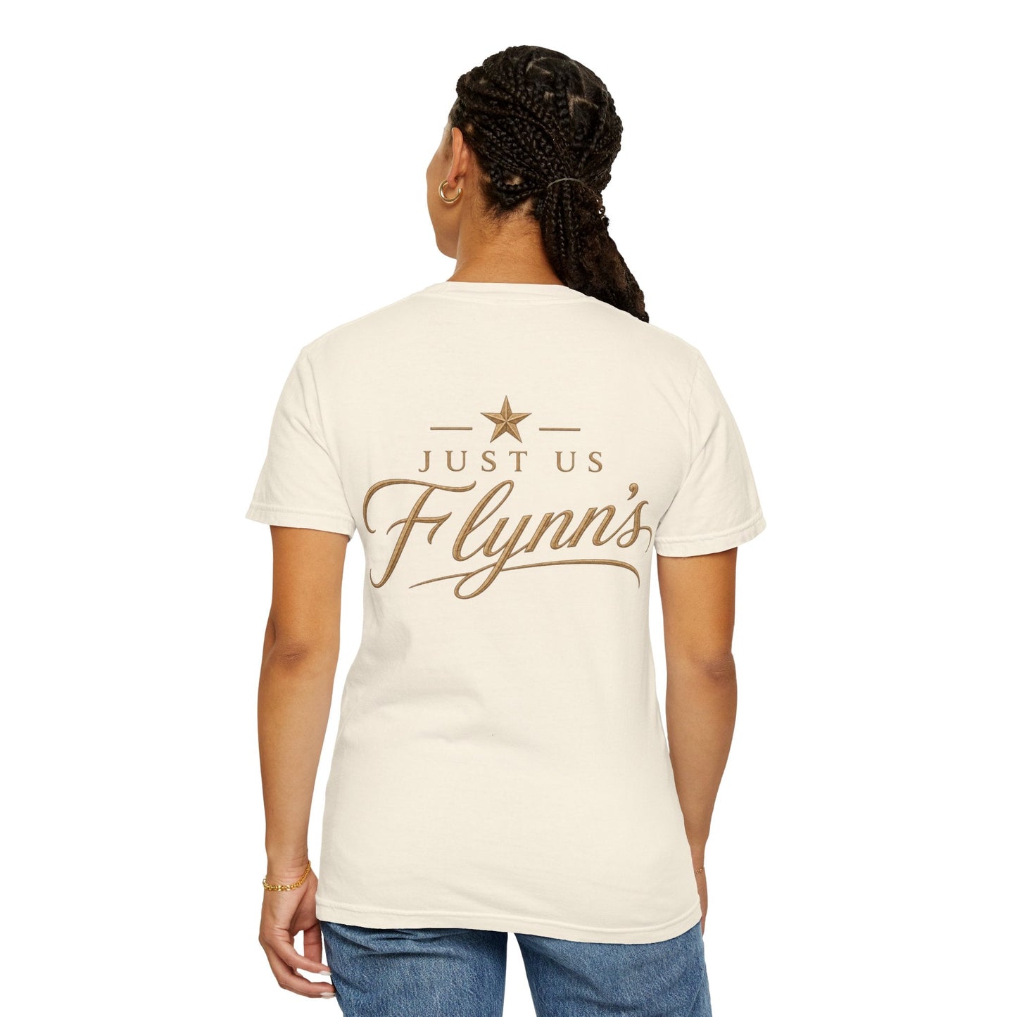 Just Us Flynns Front/Back Logo T-Shirt - Just Us Flynn’s