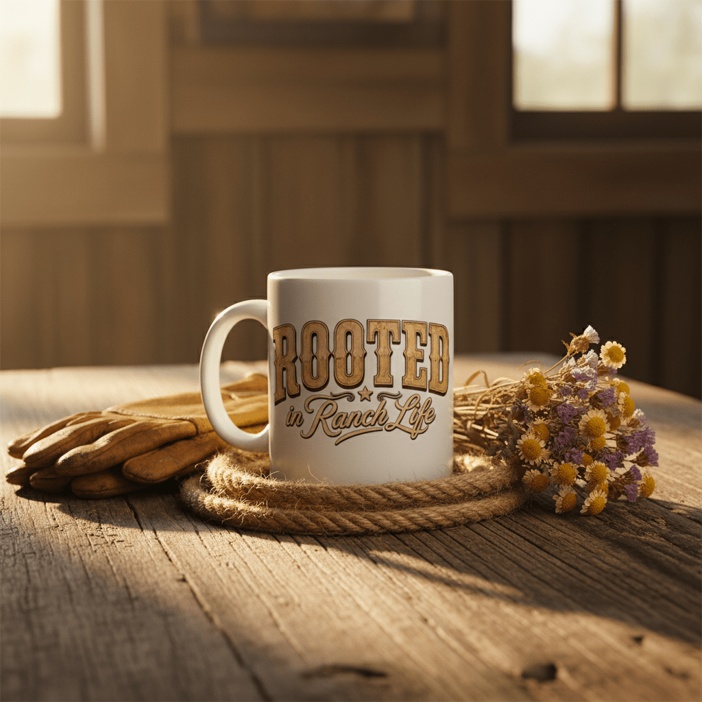 Rooted in Ranch Life Coffee Mug - Just Us Flynn’s