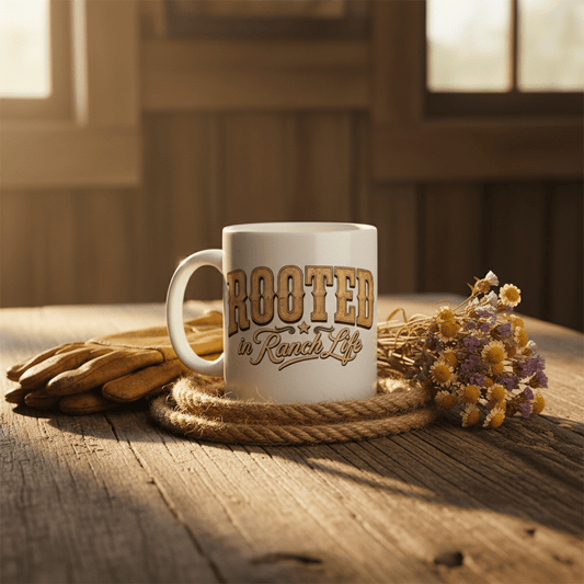 Rooted in Ranch Life Coffee Mug - Just Us Flynn’s