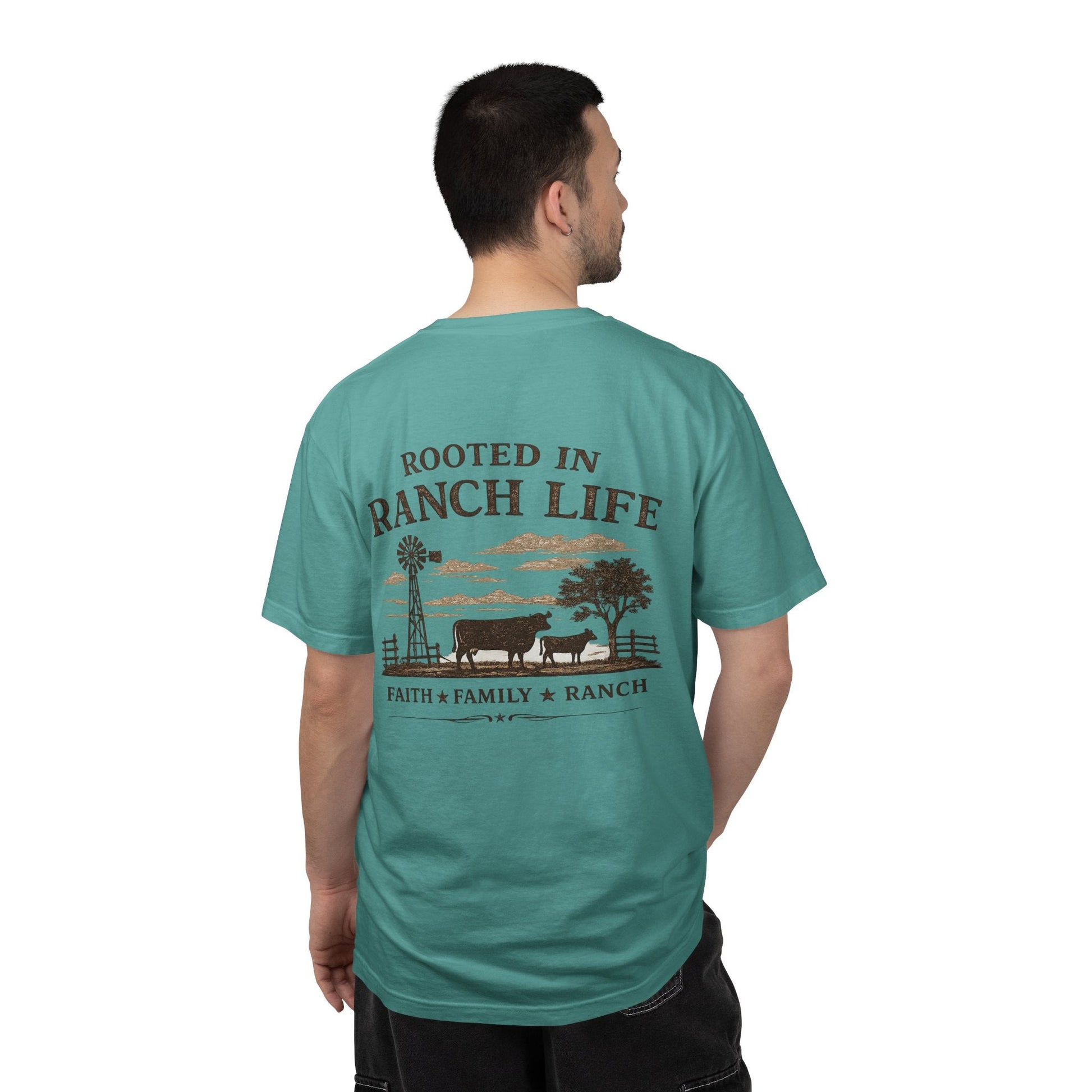 Rooted In Ranch Life Front/Back T-Shirt - Just Us Flynn’s