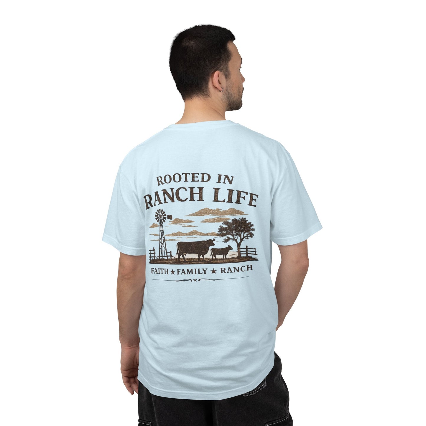Rooted In Ranch Life Front/Back T-Shirt - Just Us Flynn’s