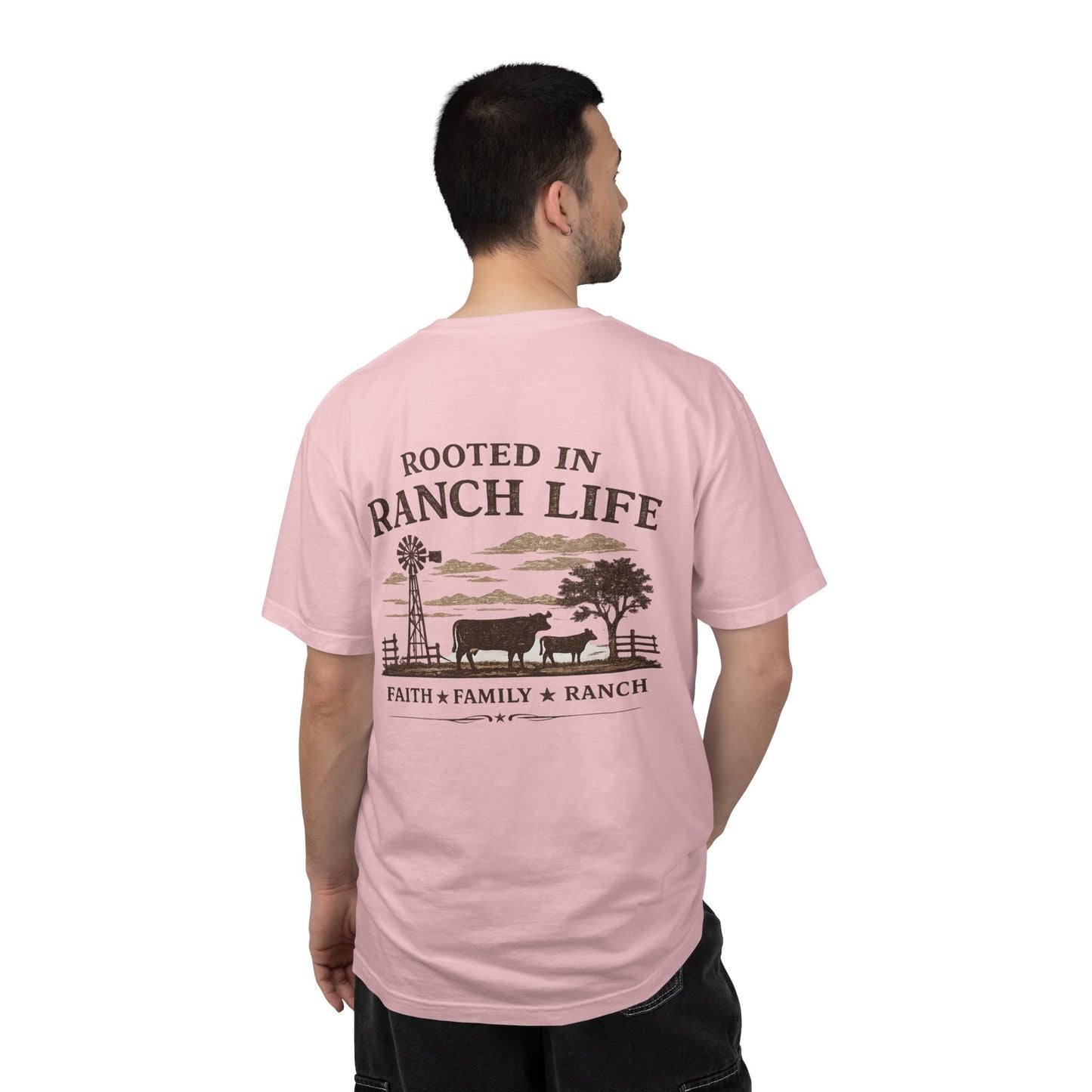 Rooted In Ranch Life Front/Back T-Shirt - Just Us Flynn’s