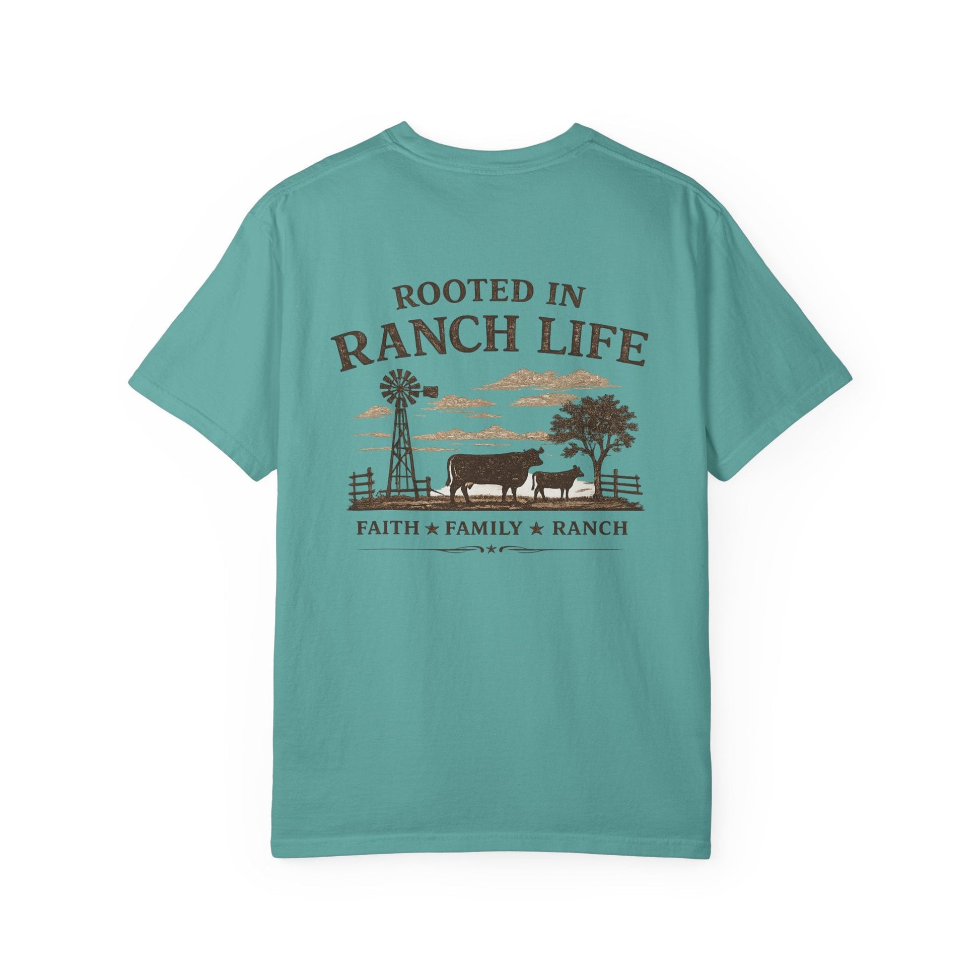 Rooted In Ranch Life Front/Back T-Shirt - Just Us Flynn’s