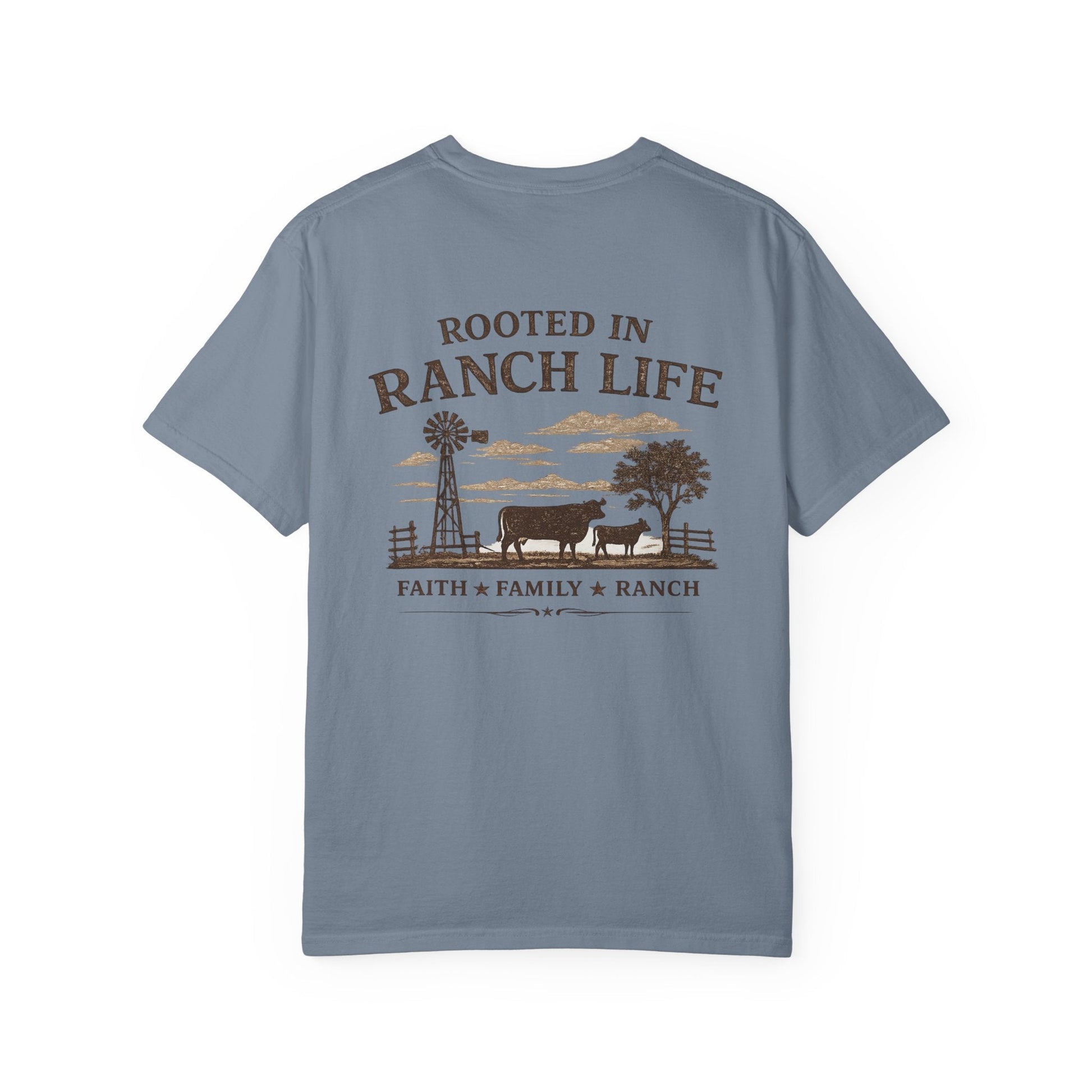 Rooted In Ranch Life Front/Back T-Shirt - Just Us Flynn’s