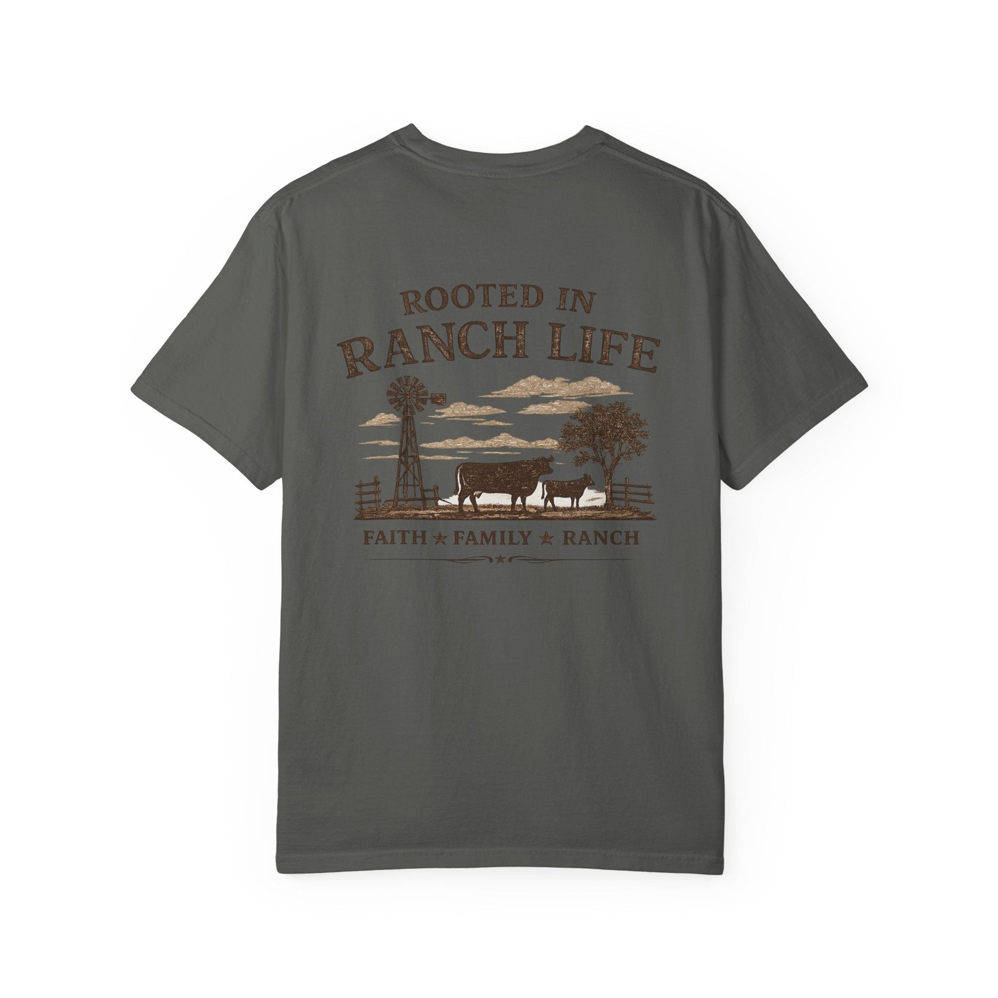 Rooted In Ranch Life Front/Back T-Shirt - Just Us Flynn’s